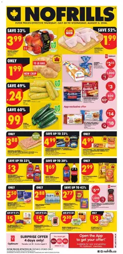 Preview of leaflet No Frills weekly flyer / circulaire from shop No Frills is valid from Jul 30, 2026