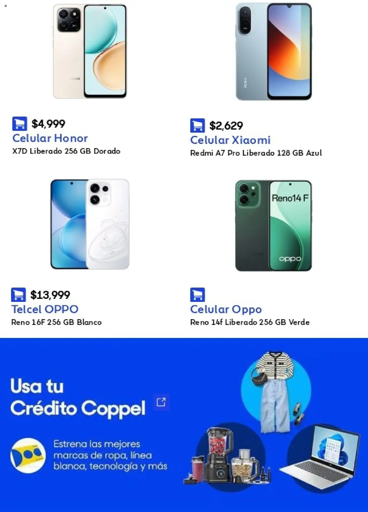 Vista previa las ofertas de la tienda Coppel - Coppel catálogo Celulares y computación desde el 14/08/2026 
