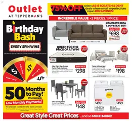 Preview of leaflet Tepperman's outlet from shop Tepperman's is valid from May 29, 2026