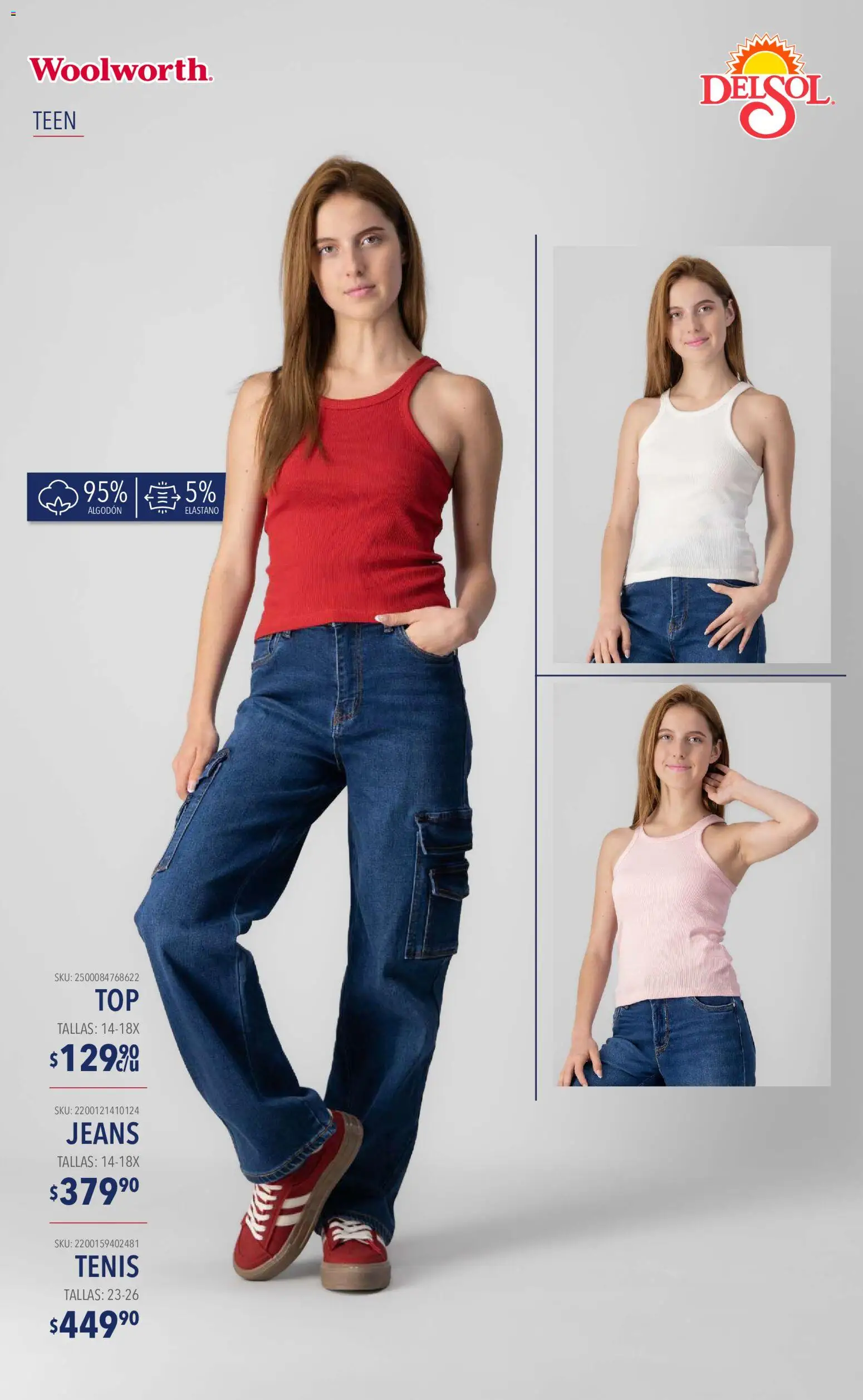 Vista previa las ofertas de la tienda Del Sol y Woolworth - Del Sol y Woolworth catálogo Moda Esenciales desde el 10/09/2026 