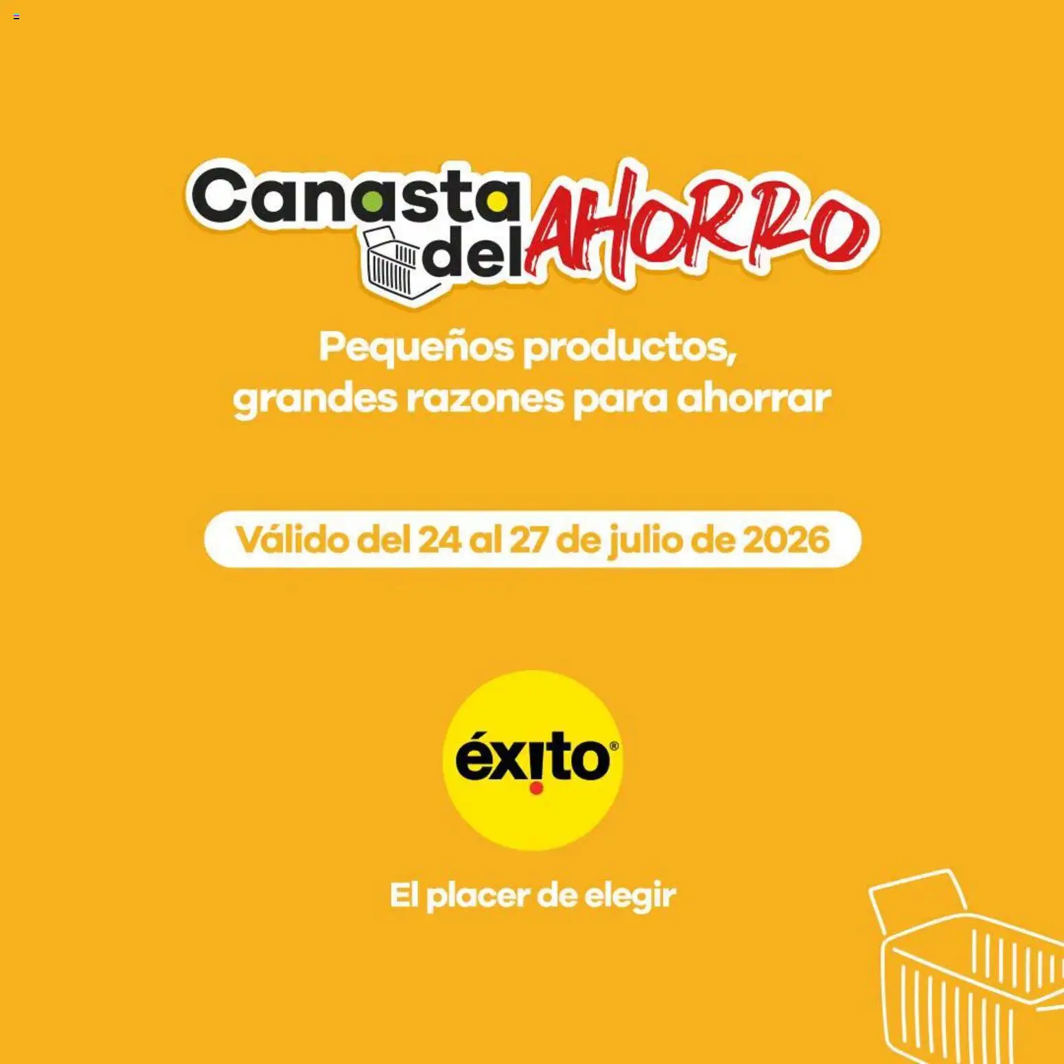  Vista previa del prospecto Éxito catálogo del almacen Éxito válida del 24/07/2026 al 27/07/2026