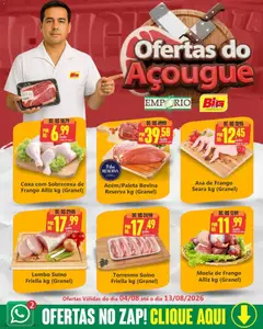 Pré-Visualização do folheto "Big Supermercados ofertas do Açougue" da loja Big Supermercados válido a partir de 04/08/2026