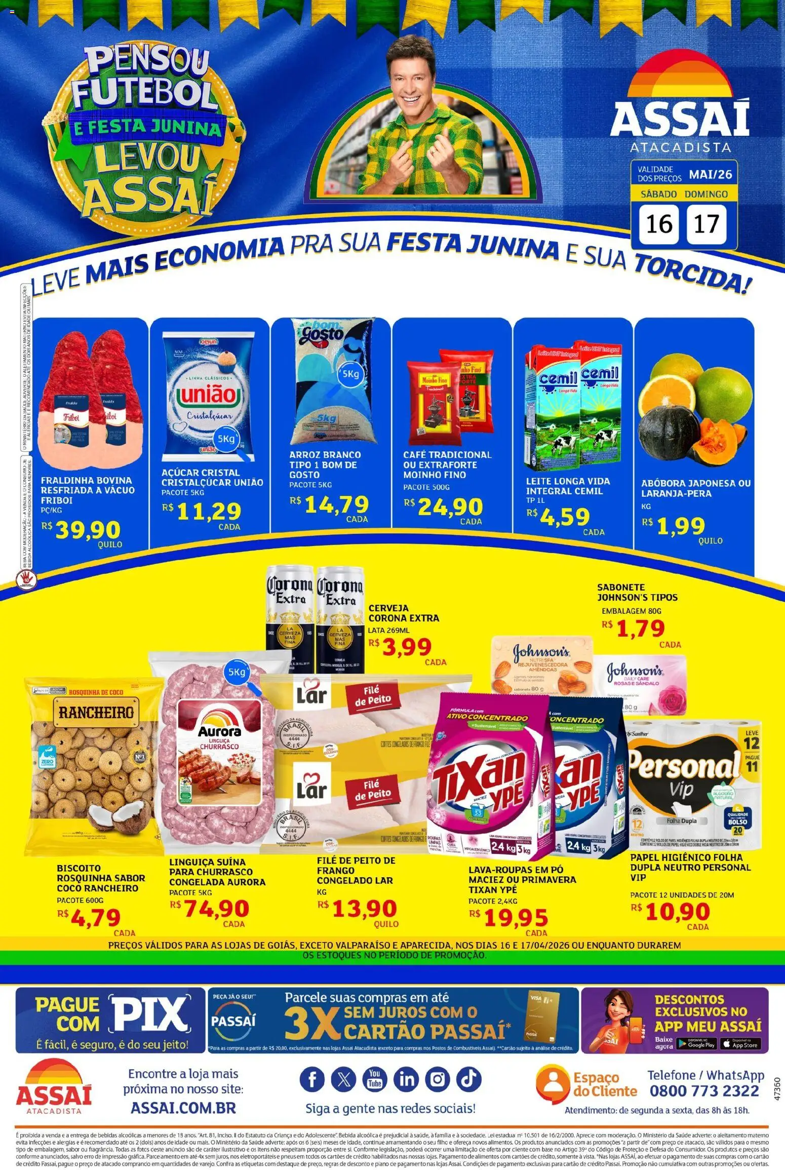 Pré-Visualização do folheto "Assaí Atacadista ofertas - GO" da loja Assaí Atacadista válido a partir de 16/05/2026