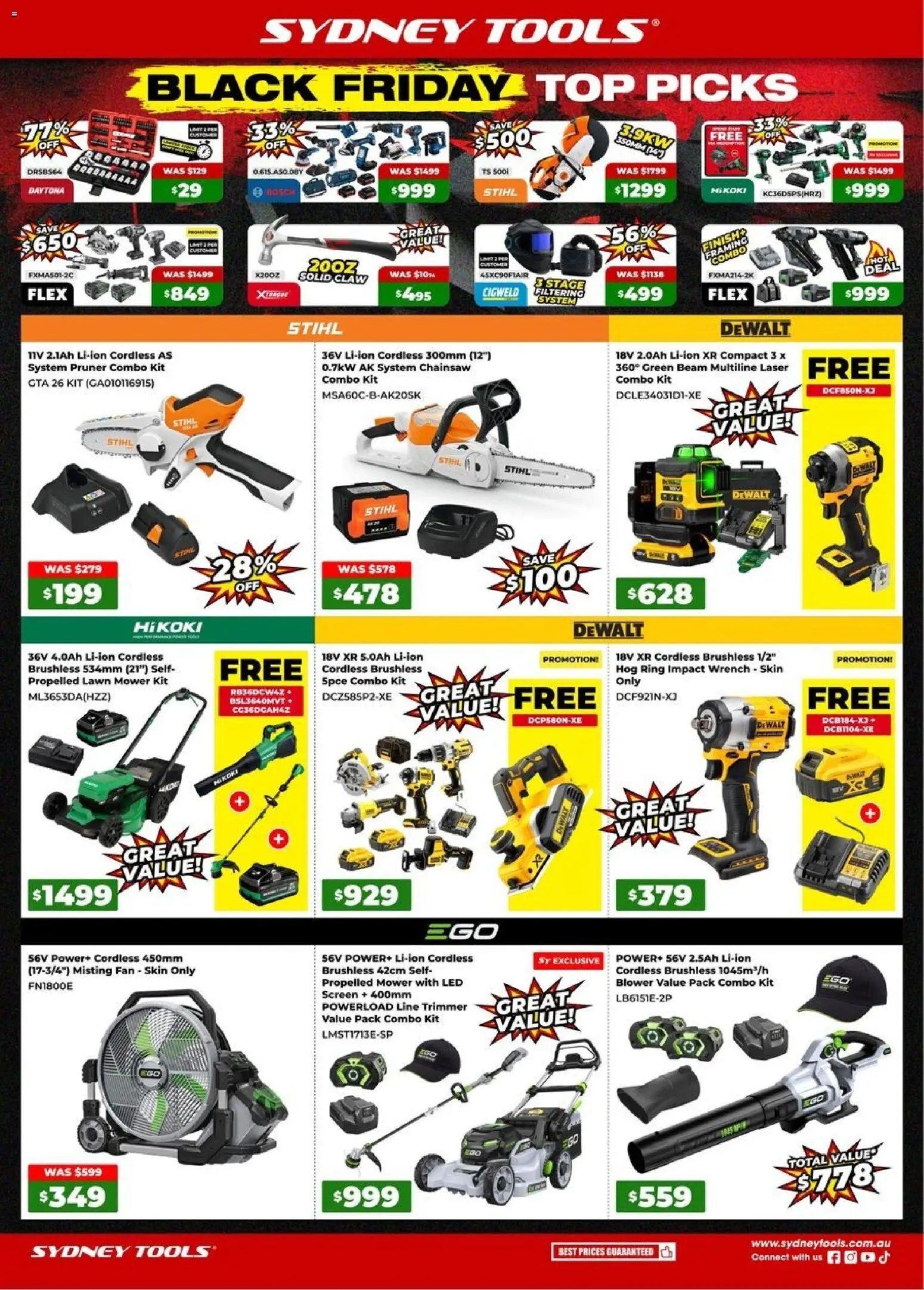 Preview of catalogue Sydney Tools Black Friday from shop Sydney Tools valid 29/10/2026