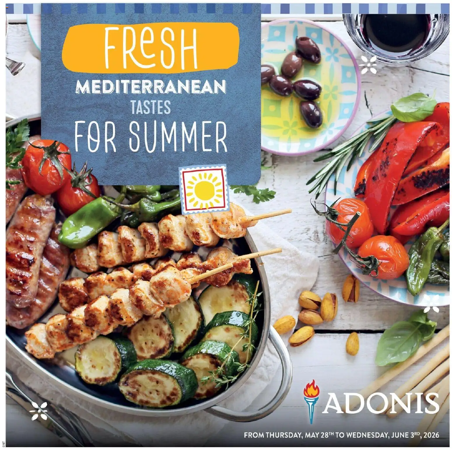 Preview of leaflet Adonis flyer - Fresh Mediterranean from shop Adonis is valid from May 28, 2026