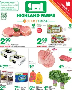 Preview of leaflet Highland Farms weekly flyer / circulaire from shop Highland Farms is valid from Oct 22, 2026