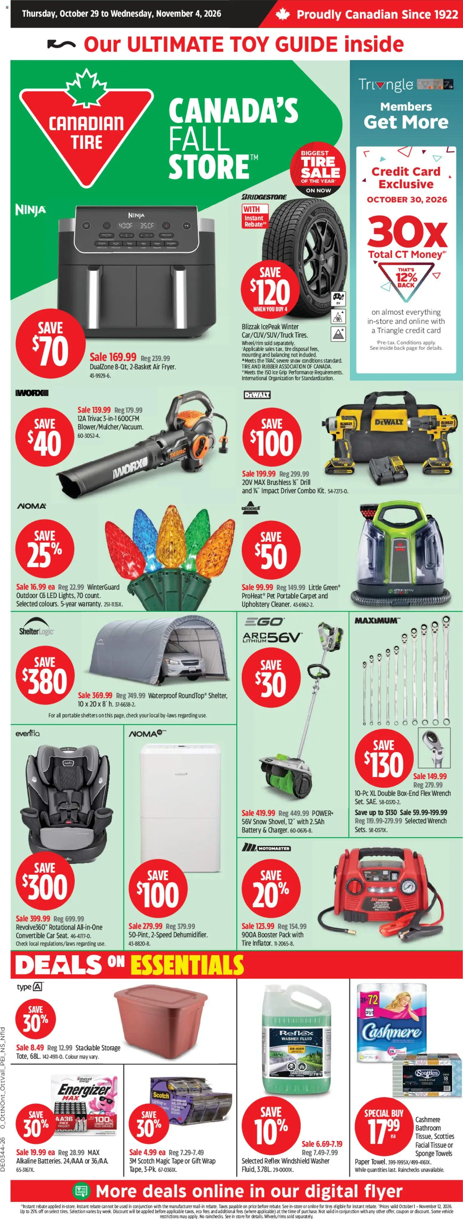 Preview of leaflet Canadian Tire weekly flyer from shop Canadian Tire is valid from Oct 29, 2026