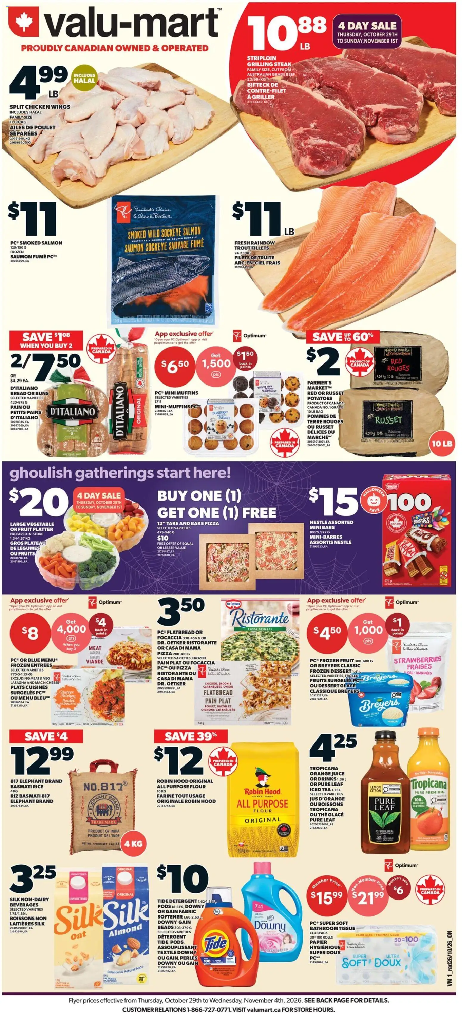 Preview of leaflet Valu Mart weekly flyer / circulaire from shop Valu Mart is valid from Oct 29, 2026