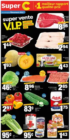 Un aperçu du dépliant Super C weekly flyer / circulaire du magasin Super C est valide à partir 13 août 2026