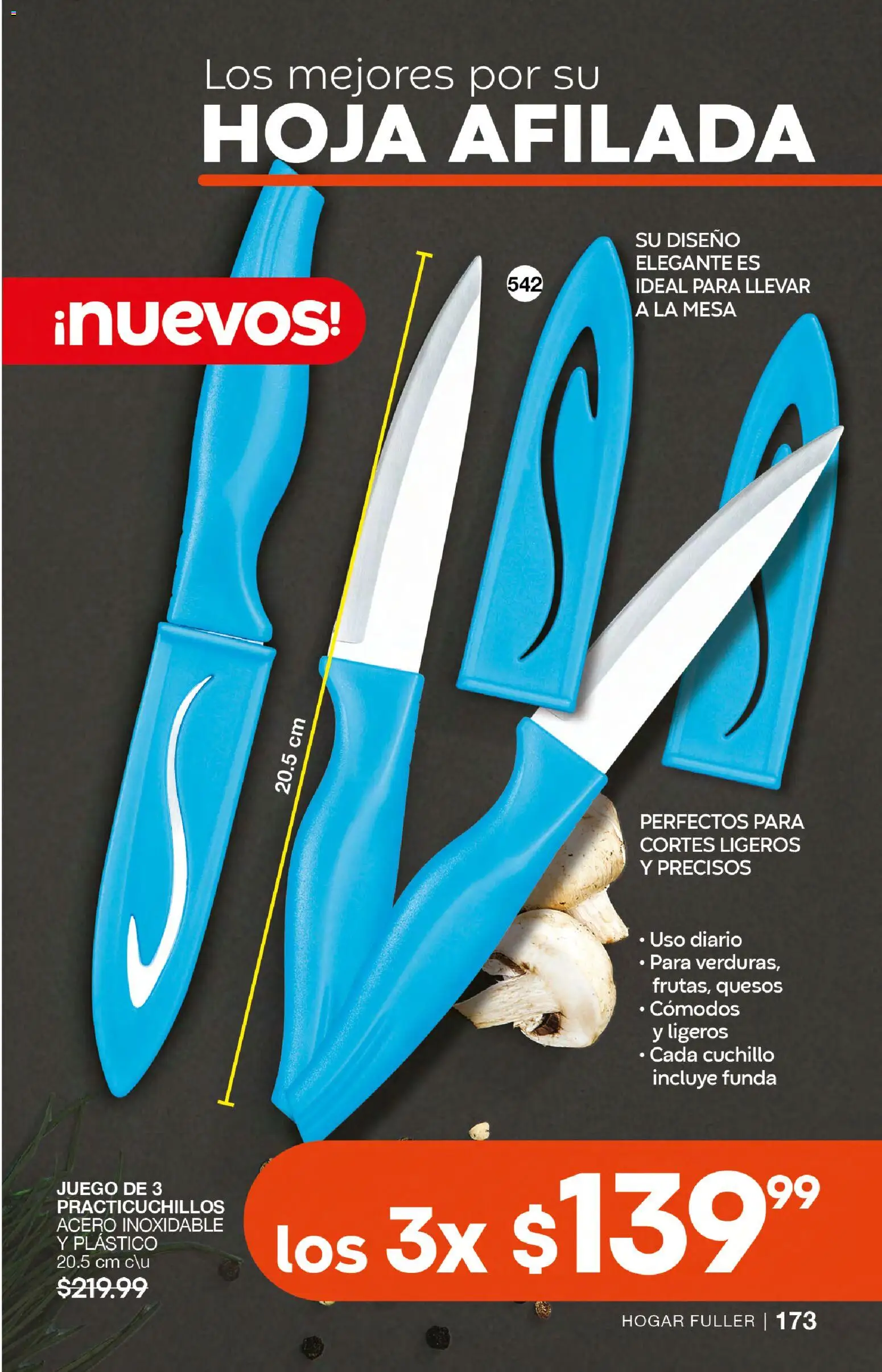 Vista previa las ofertas de la tienda Fuller - Campaña 23 2026 desde el 18/02/2026 - Juego, Mesa, Funda, Cuchillo