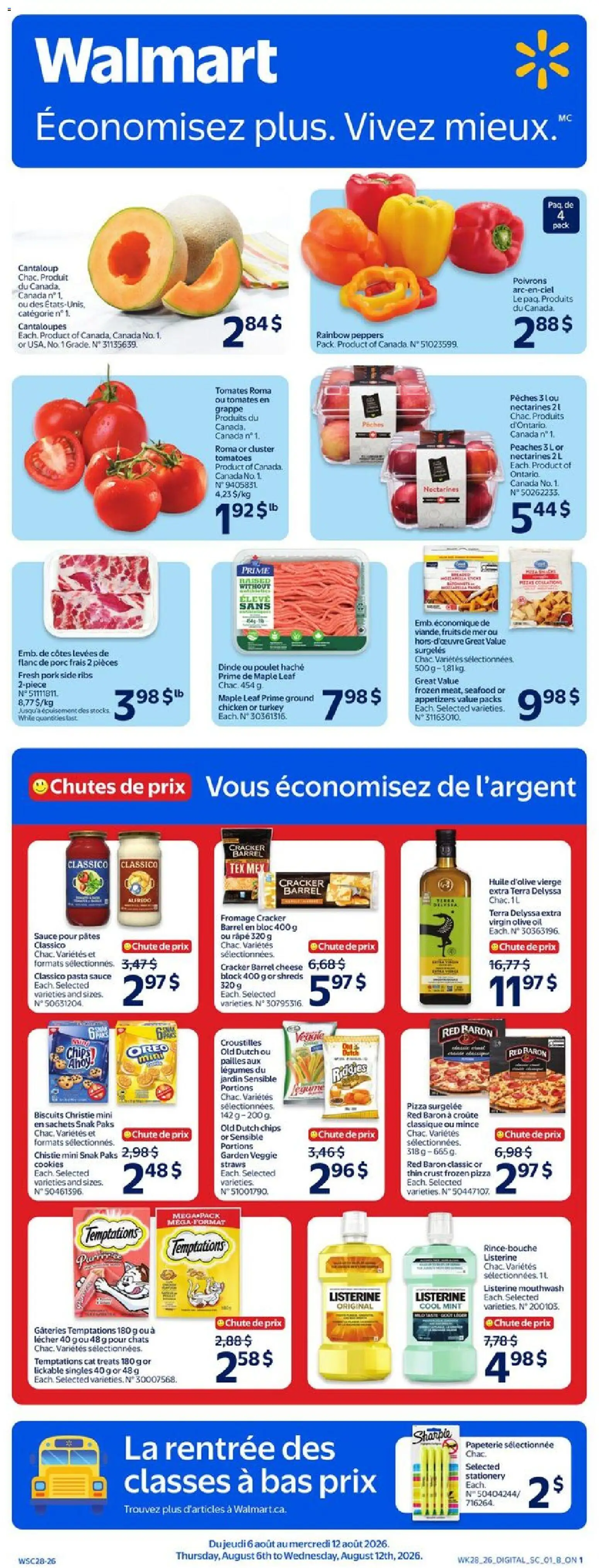 Preview of leaflet Walmart circulaire from shop Walmart is valid from Aug 06, 2026