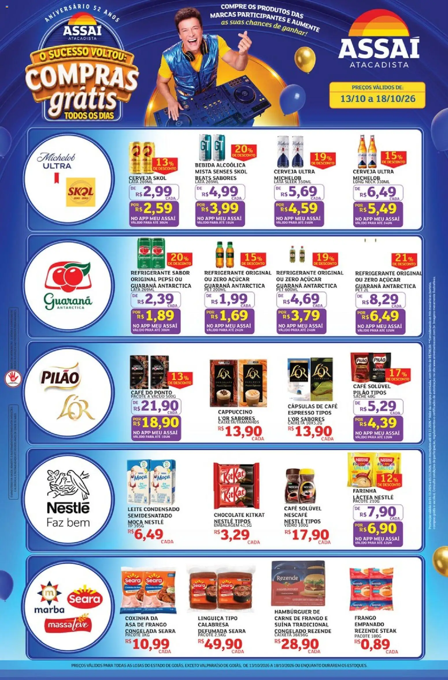 Pré-Visualização do folheto "Assaí Atacadista ofertas - GO" da loja Assaí Atacadista válido a partir de 13/10/2026