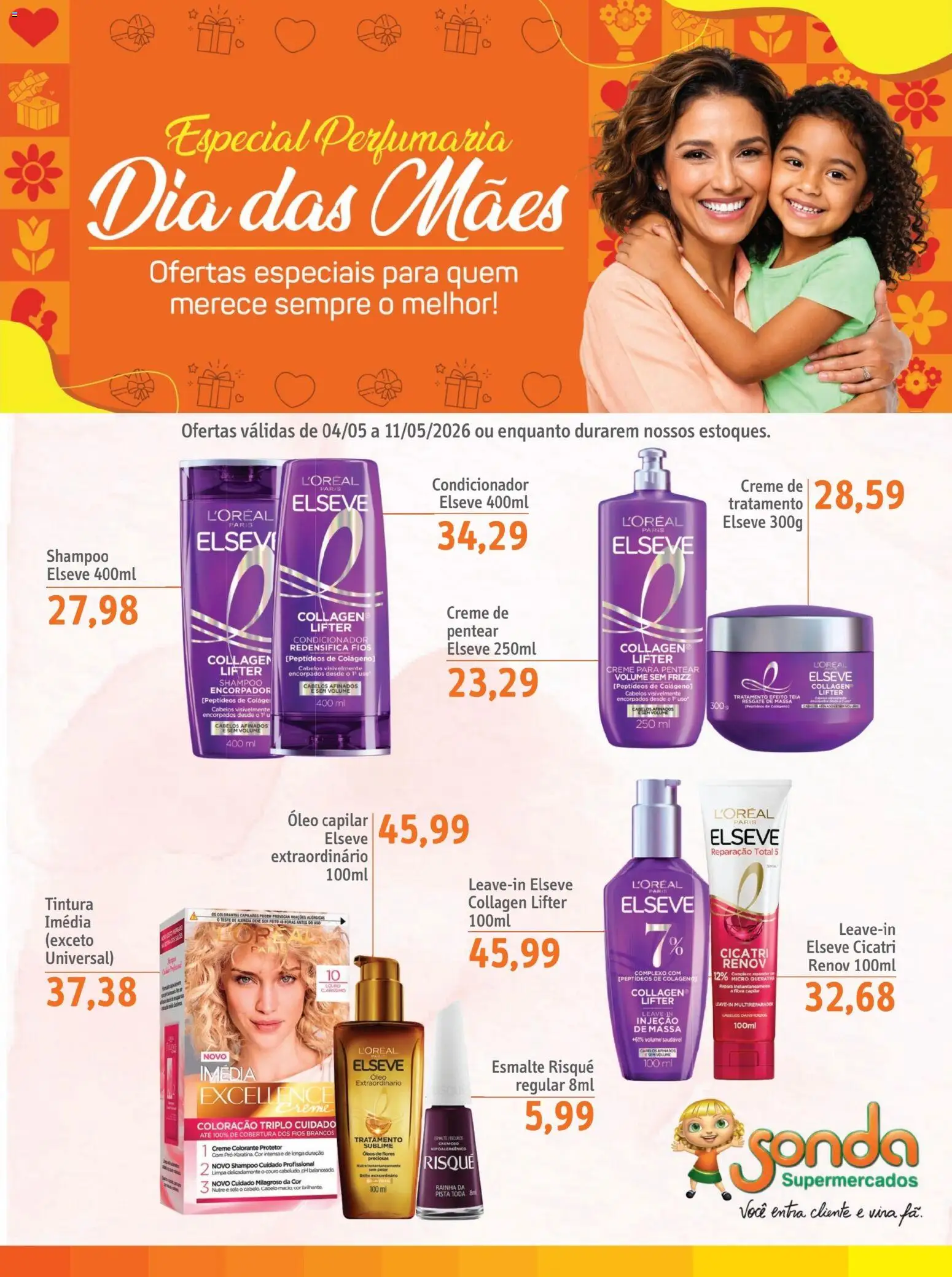 Pré-Visualização do folheto "Sonda ofertas Perfumaria Mães" da loja Sonda válido a partir de 04/05/2026