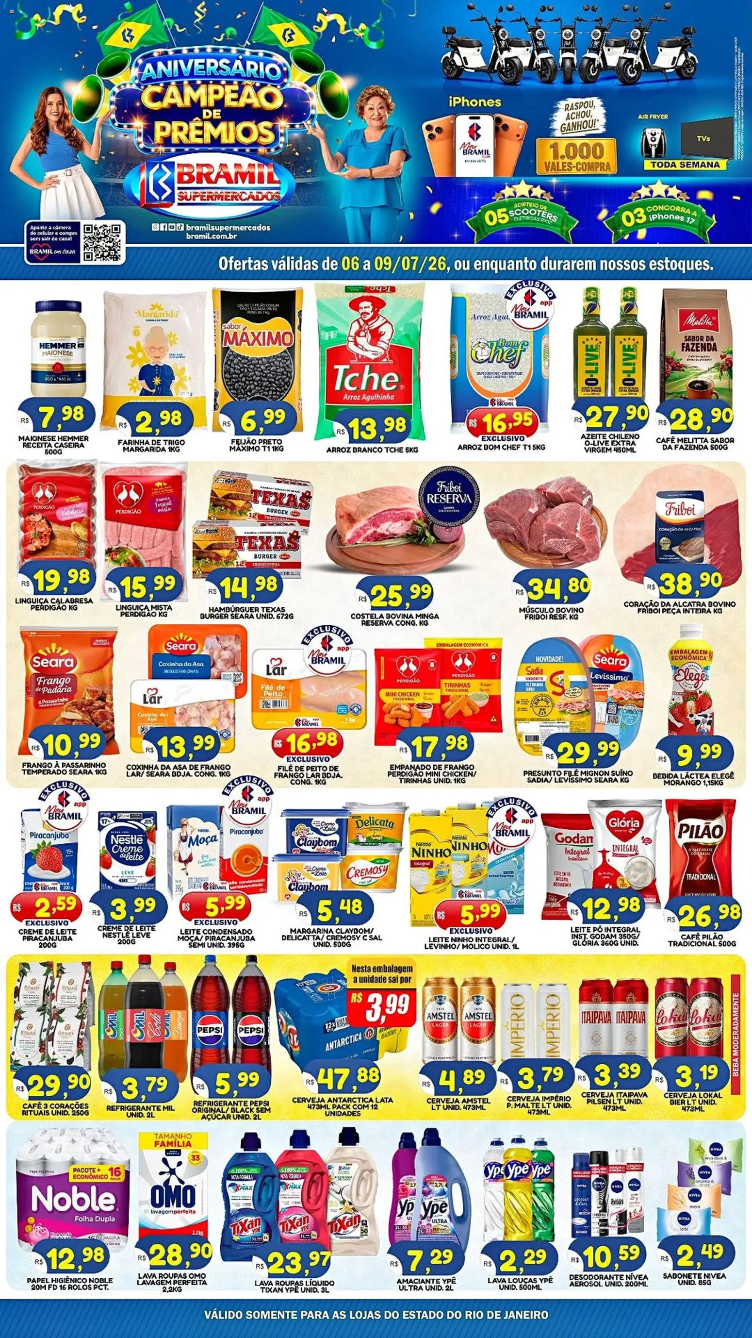 Pré-Visualização do folheto "Bramil Supermercados - Ofertas da semana" da loja Bramil Supermercados válido a partir de 06/07/2026