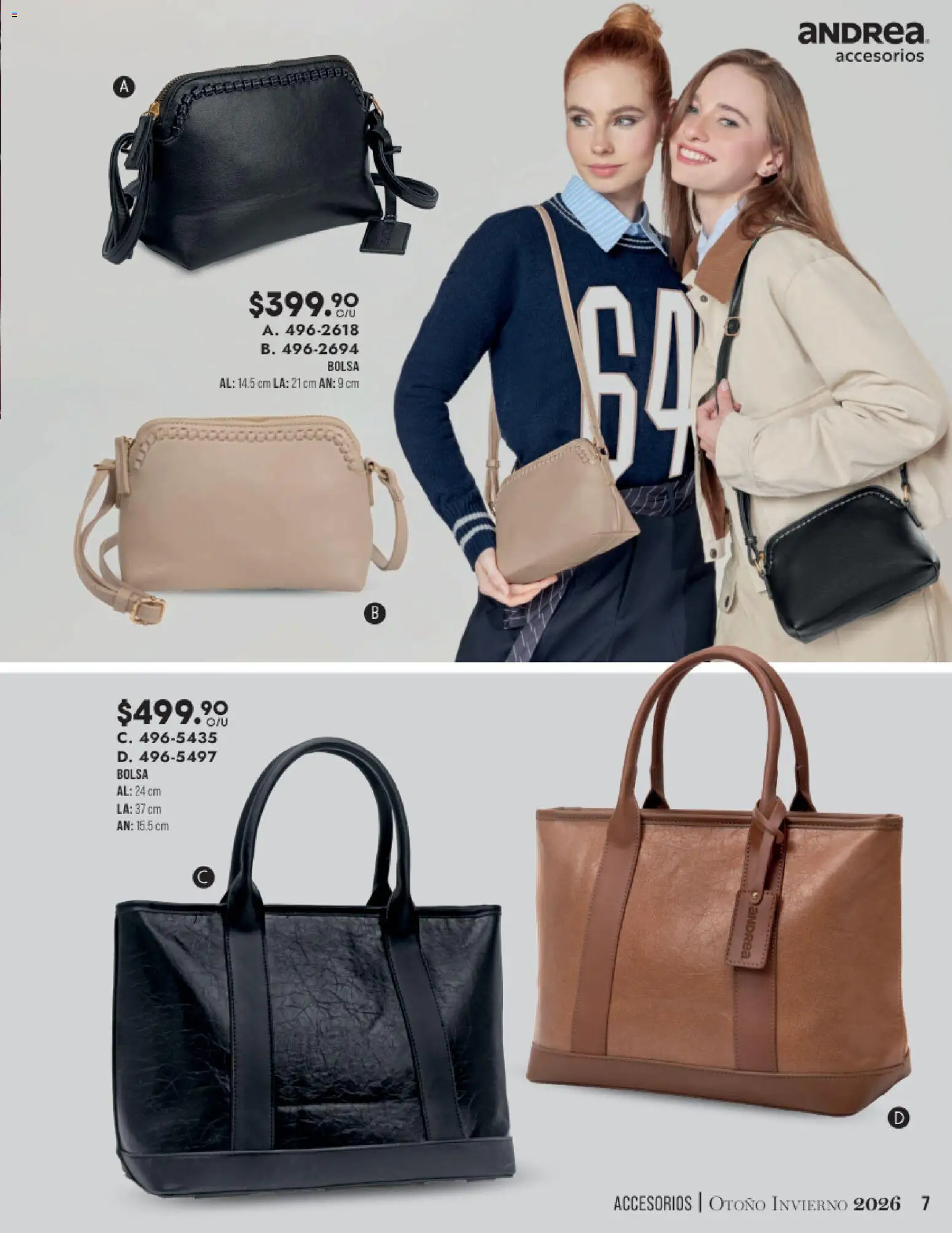 Vista previa las ofertas de la tienda Andrea - Andrea catálogo Accesorios para todos desde el 23/08/2026 