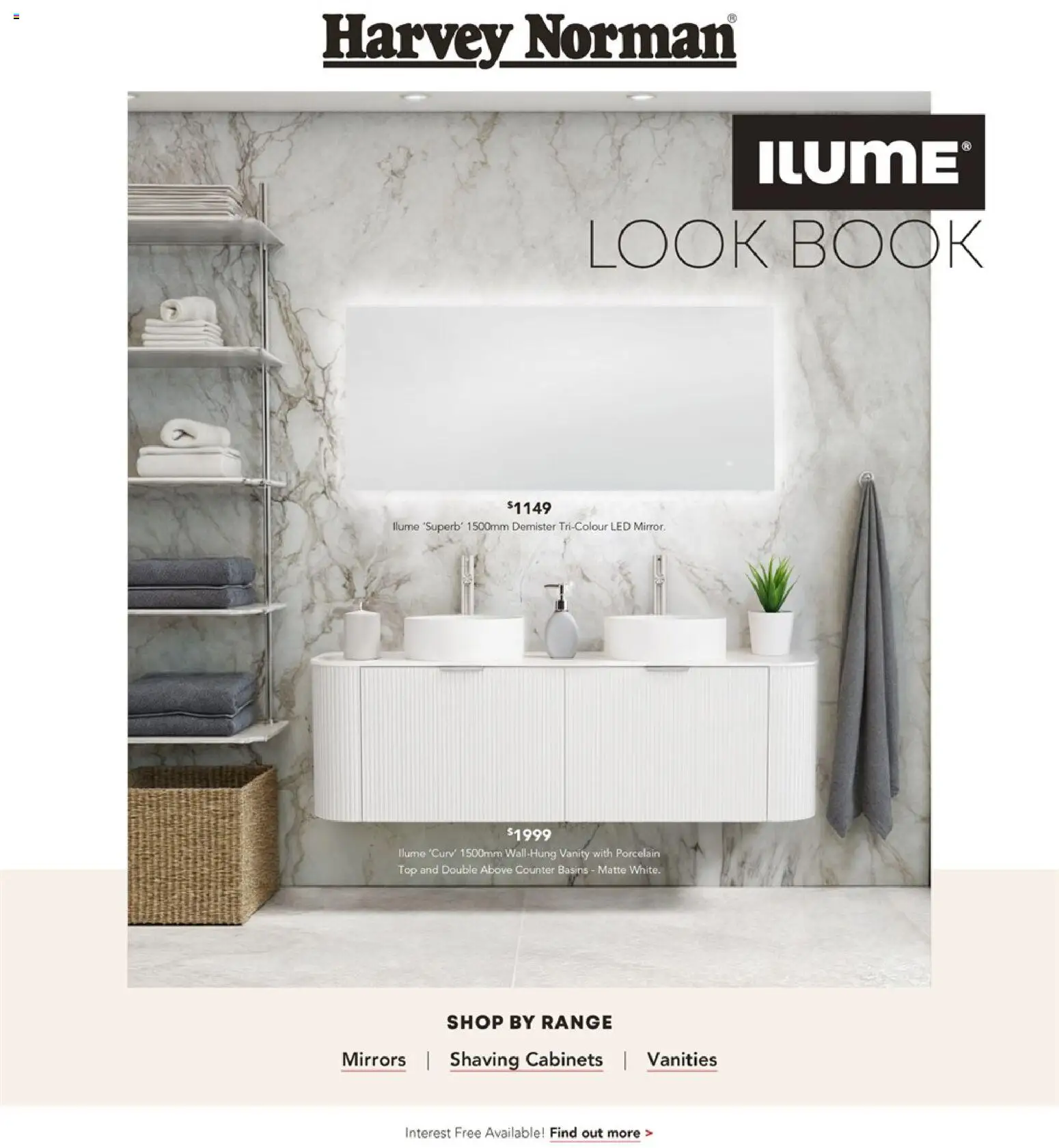 Preview of catalogue Harvey Norman Ilume Look Book Guide from shop Harvey Norman valid 05/02/2026