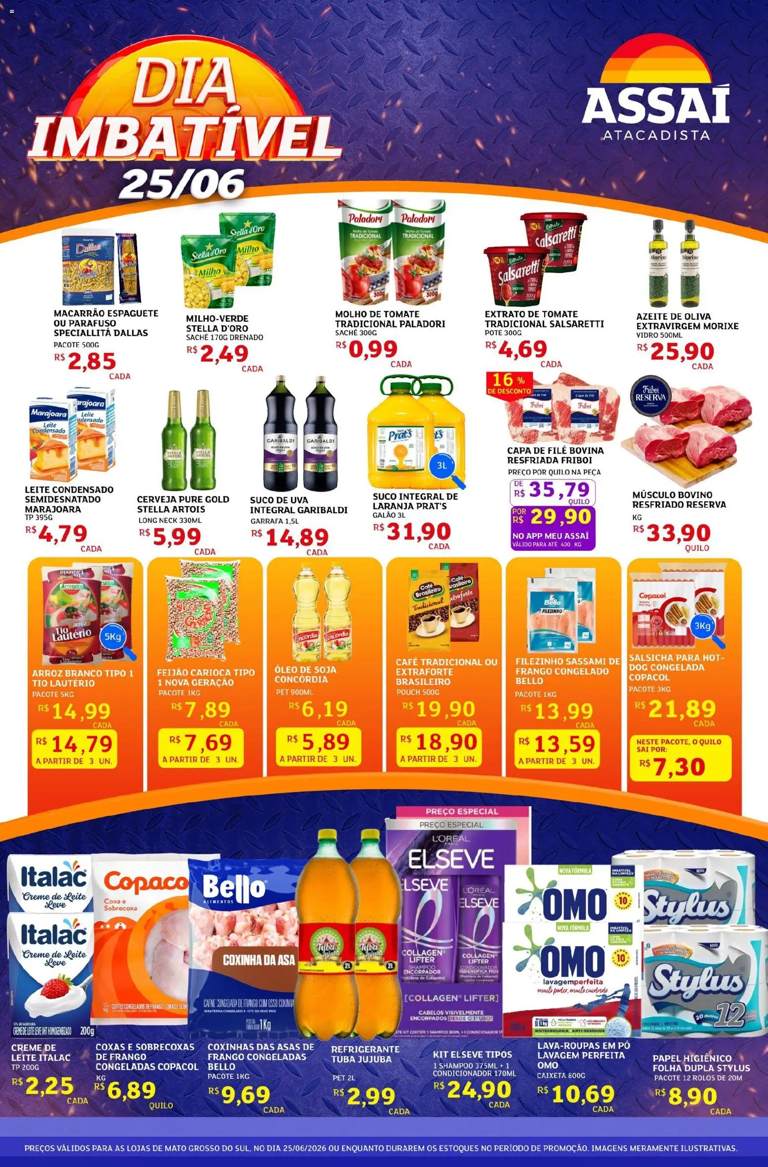 Pré-Visualização do folheto "Assaí Atacadista ofertas - MS" da loja Assaí Atacadista válido a partir de 25/06/2026