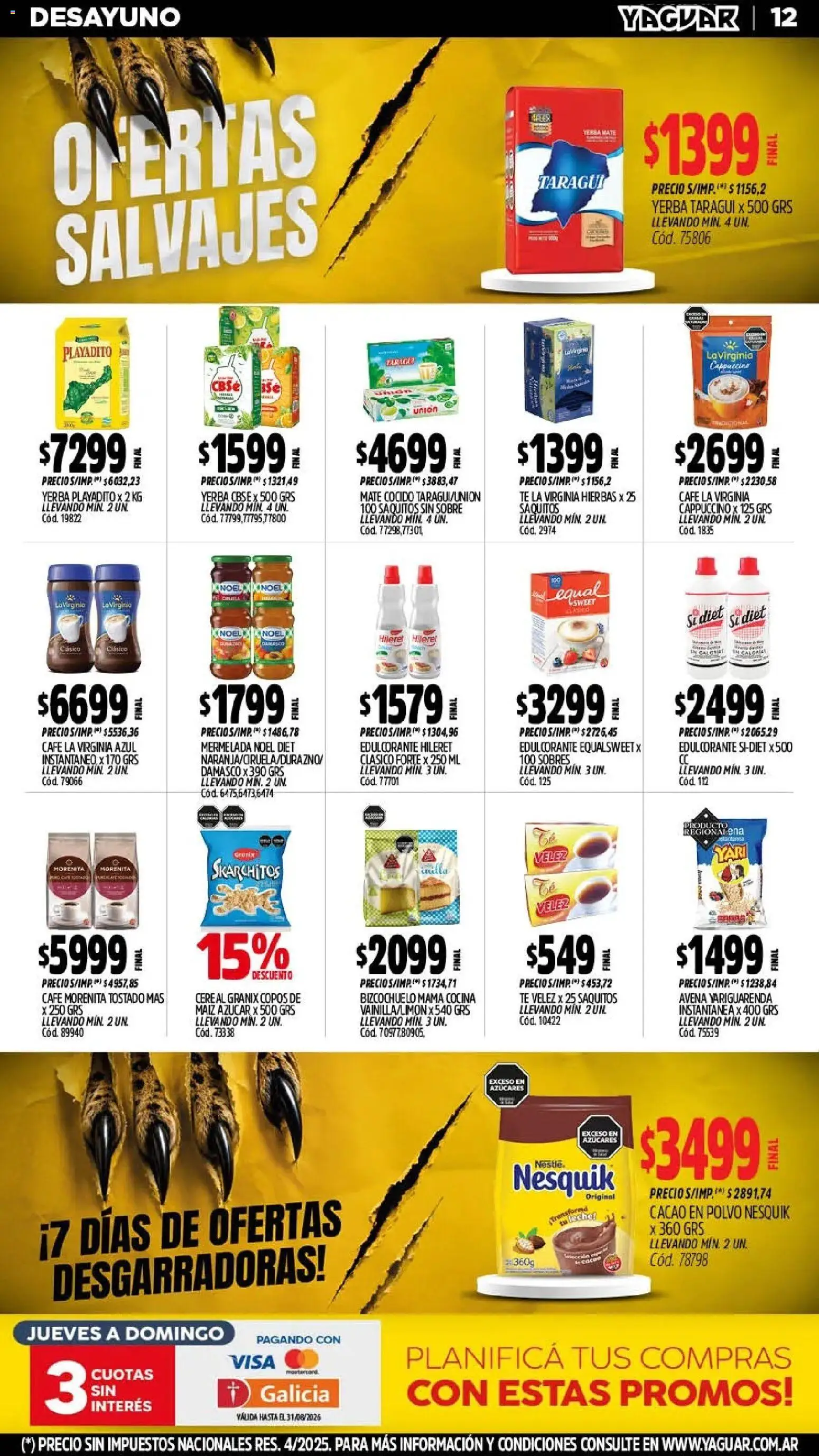 Vista previa del folleto de la tienda Yaguar válido desde el 03/08/2026 