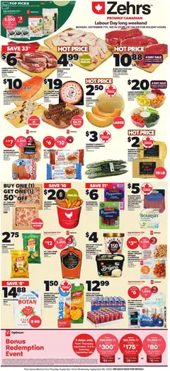 Preview of leaflet Zehrs weekly flyer / circulaire from shop Zehrs is valid from Sep 03, 2026