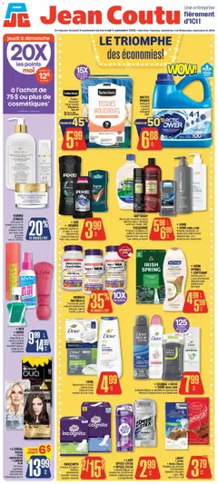 Preview of leaflet Jean Coutu circulaire from shop Jean Coutu is valid from Sep 03, 2026