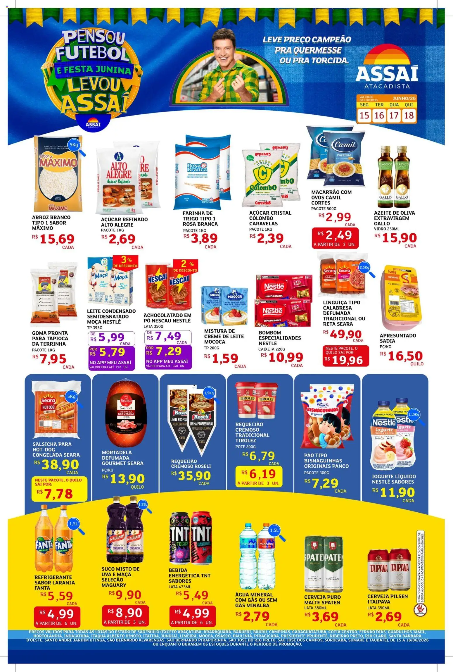 Pré-Visualização do folheto "Assaí Atacadista ofertas - SP" da loja Assaí Atacadista válido a partir de 15/06/2026