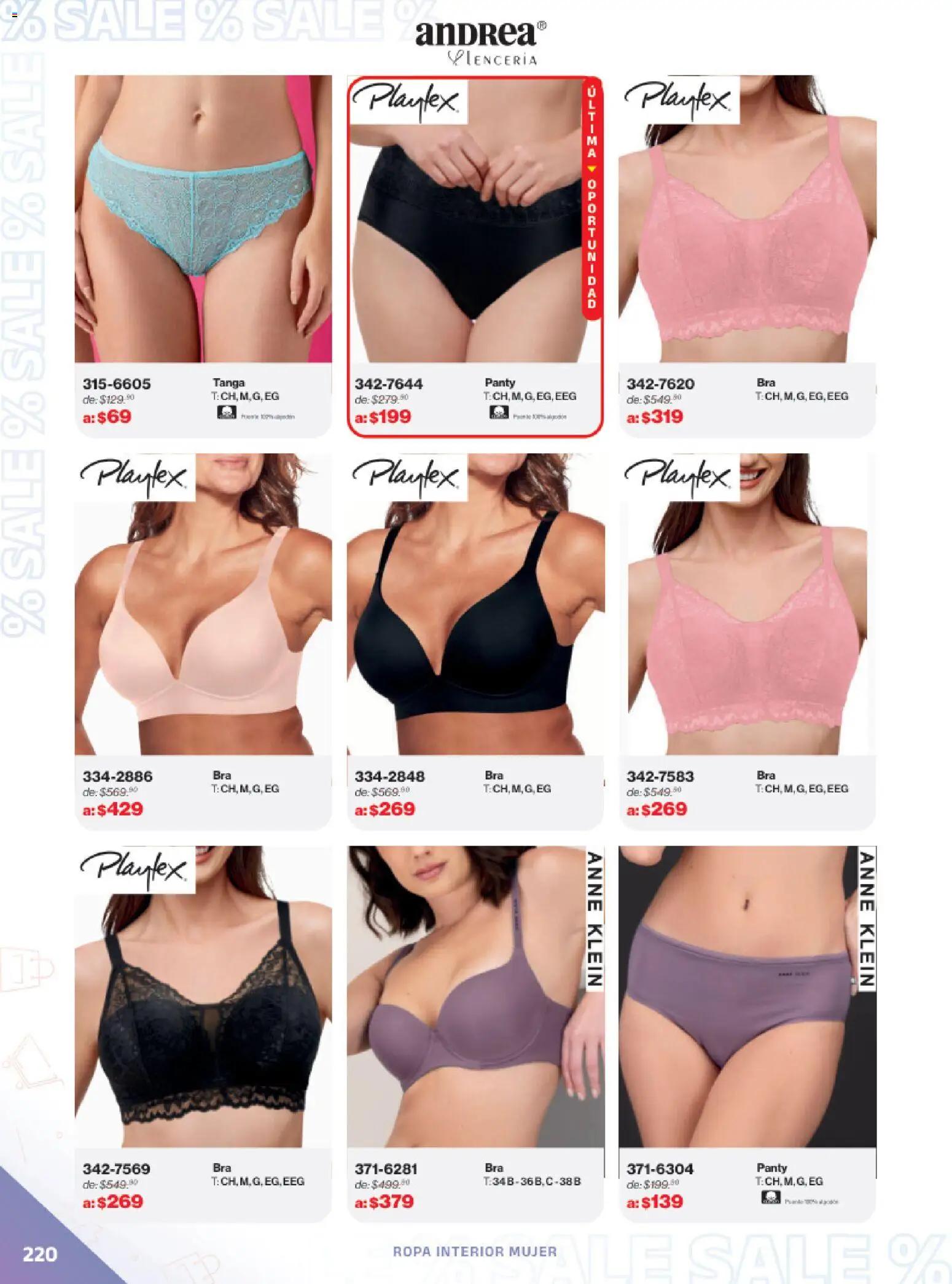 Vista previa las ofertas de la tienda Andrea - Catálogo Outlet desde el 21/12/2025 - Ropa, Ropa interior