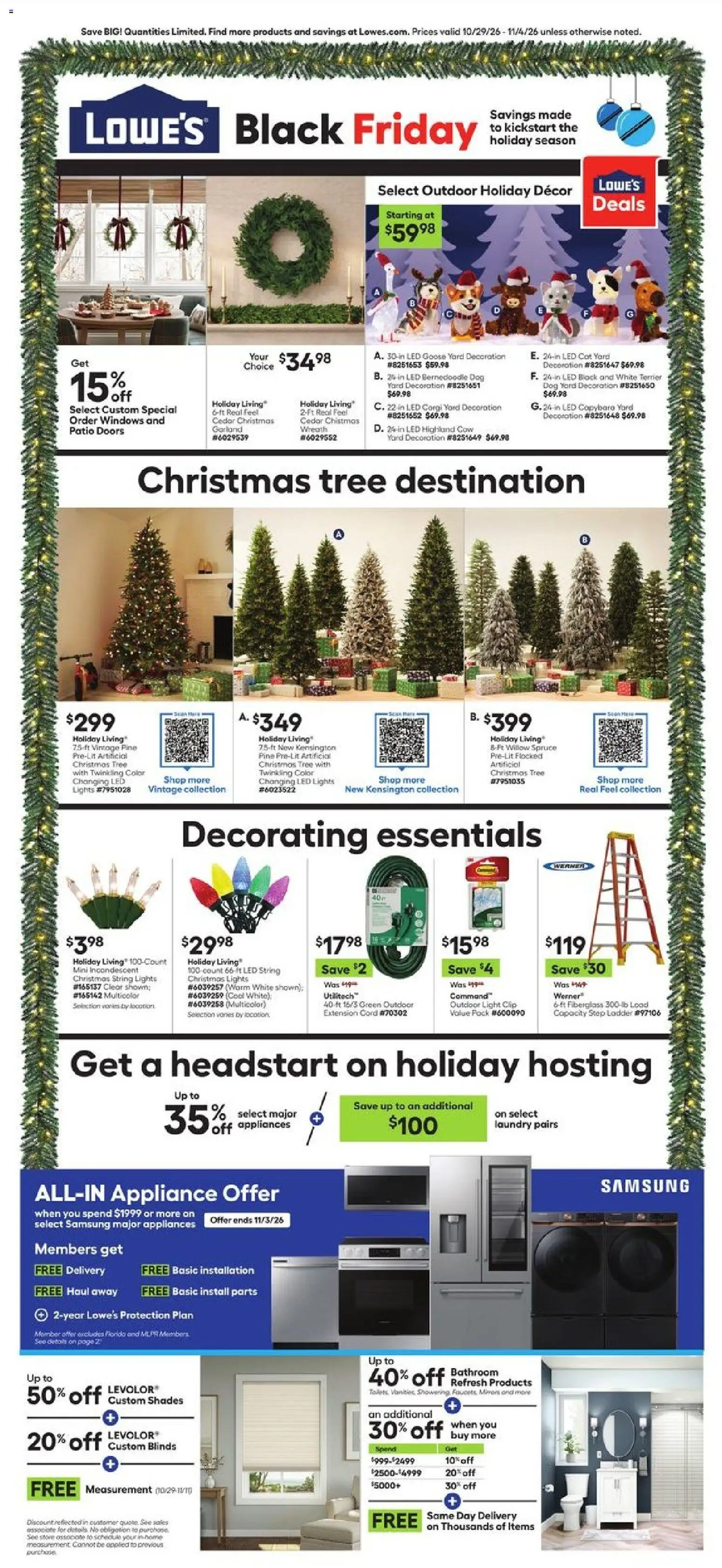 Ad Preview of Lowe's Lowe's Black Friday from 10/29/2026