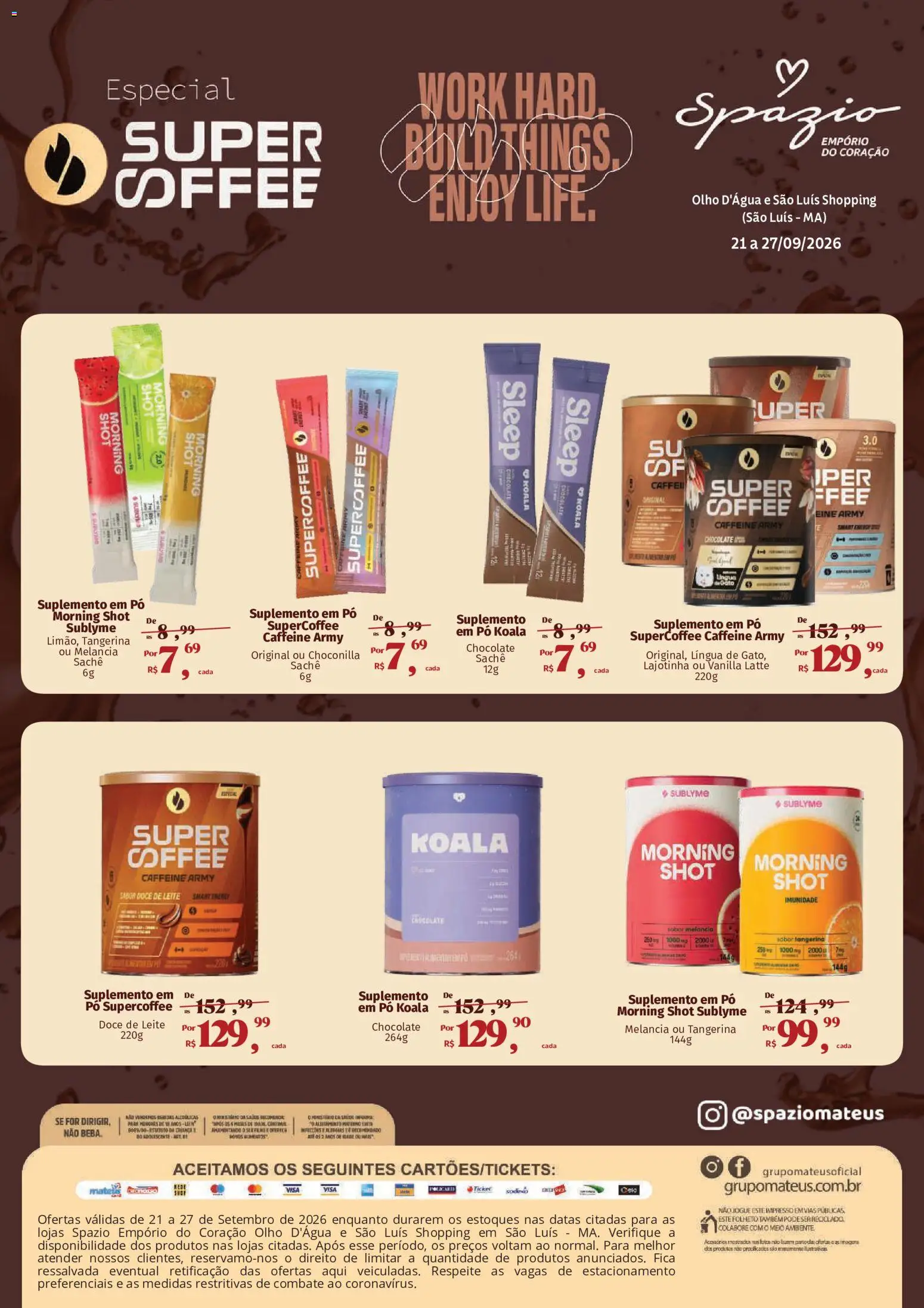 Pré-Visualização do folheto "Mateus ofertas Especial Super Coffe" da loja Mateus válido a partir de 21/09/2026