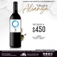 Vista previa las ofertas de la tienda Bodegas Alianza - Bodegas Alianza catálogo Viñedos Alianza desde el 24/08/2026 