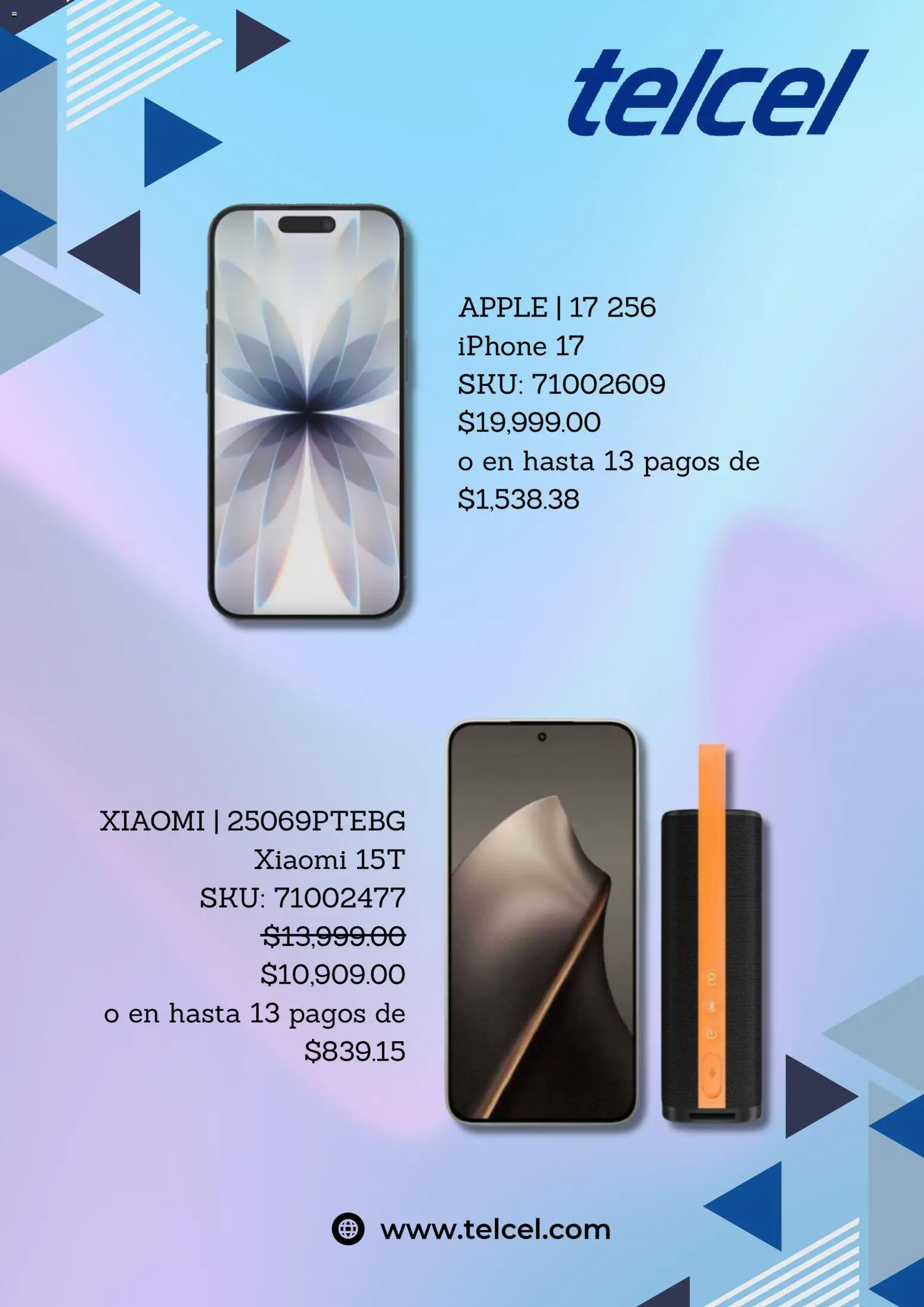Vista previa las ofertas de la tienda Telcel - Telcel catálogo desde el 01/04/2026 