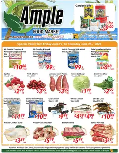Un aperçu du dépliant Ample Food Market weekly flyer Brampton du magasin Ample Food Market est valide à partir 19 juin 2026