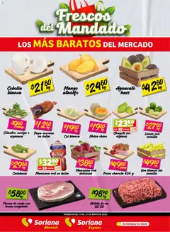 Vista previa las ofertas de la tienda Soriana - Soriana Frescos del Mandado Mercado: Coah, Chih y Dur (excepto Torreón y Saltillo) desde el 19/05/2026 