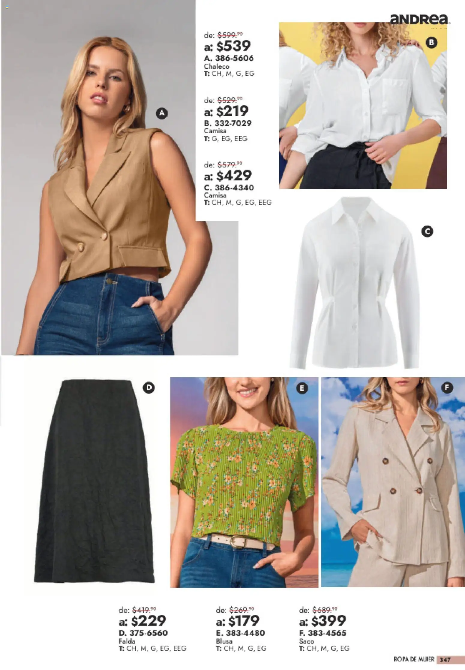 Vista previa las ofertas de la tienda Andrea - Andrea catálogo Outlet desde el 26/07/2026 