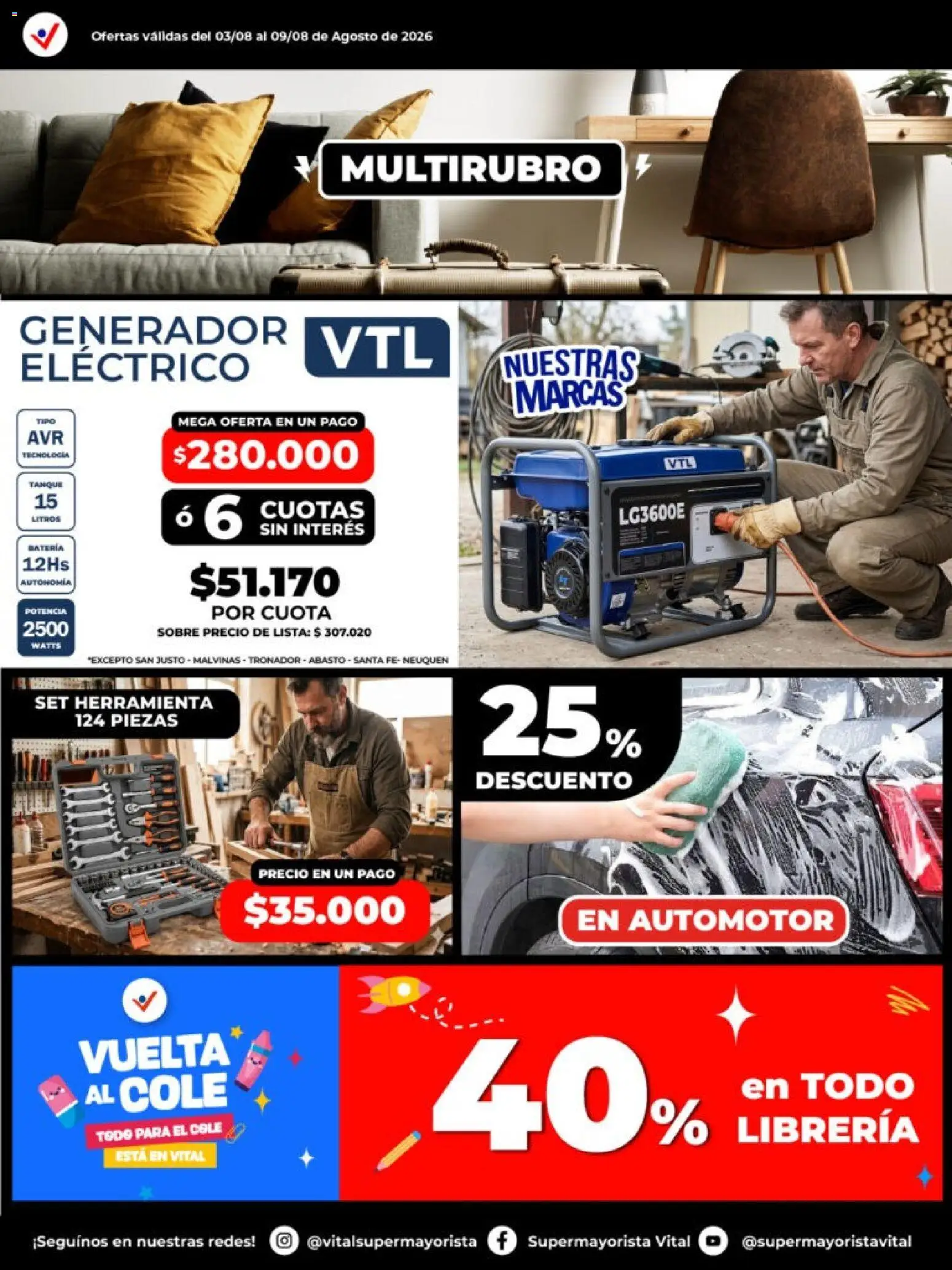 Vista previa del folleto de la tienda Vital válido desde el 03/08/2026 