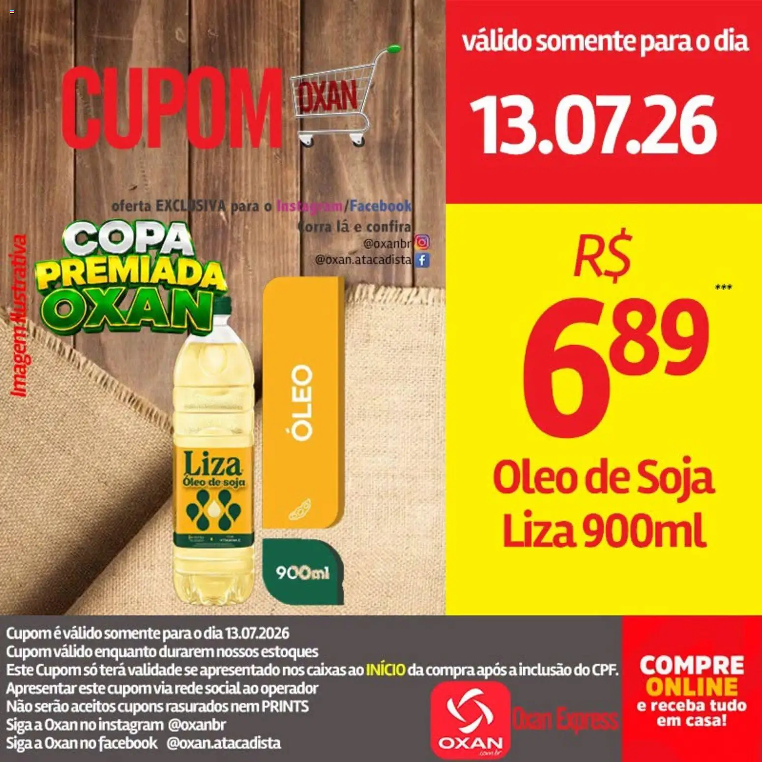 Pré-Visualização do folheto "Oxan Atacadista - Ofertas da semana" da loja Oxan Atacadista válido a partir de 13/07/2026