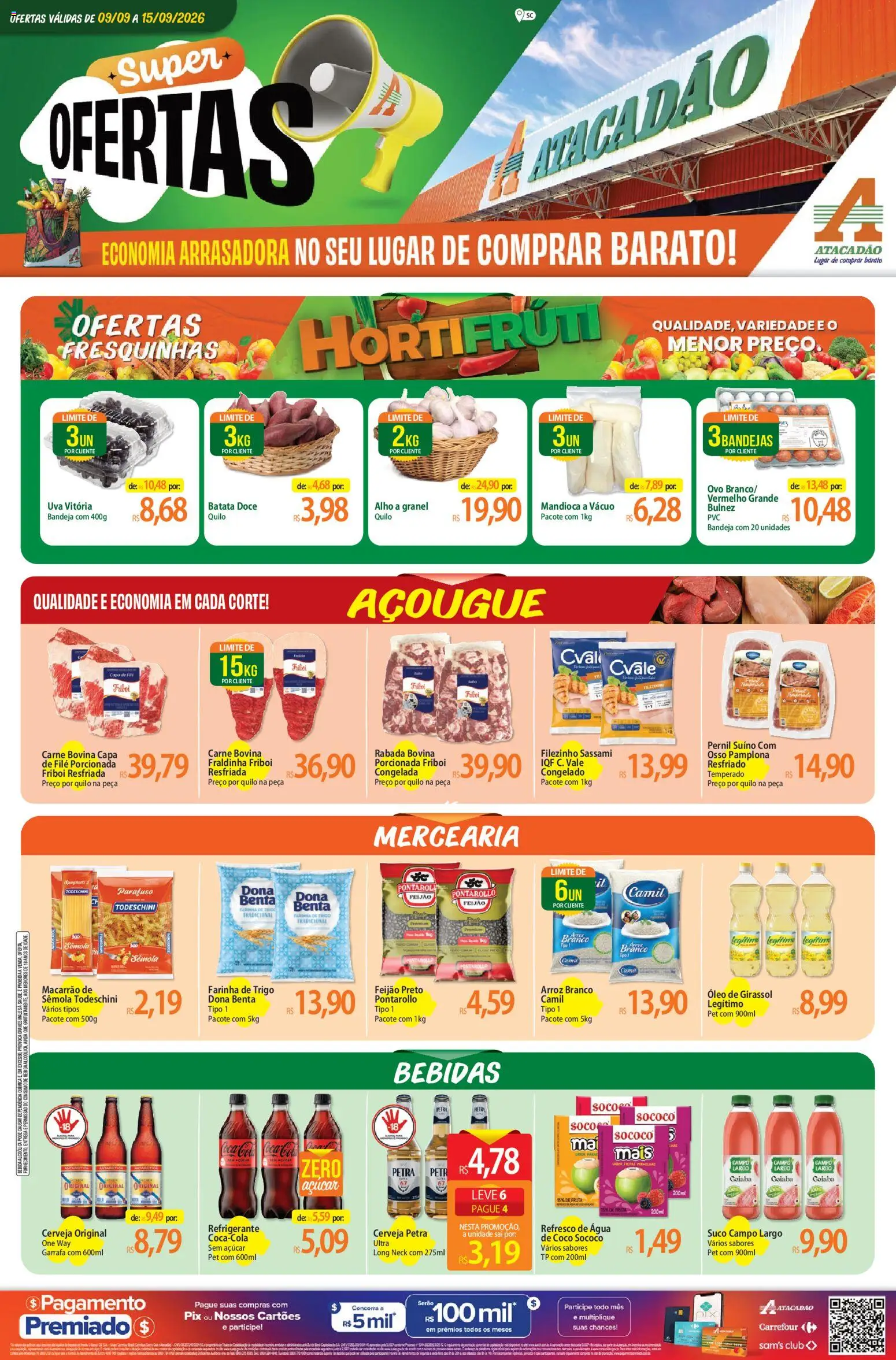 Pré-Visualização do folheto "Atacadão ofertas - SC" da loja Atacadão válido a partir de 09/09/2026