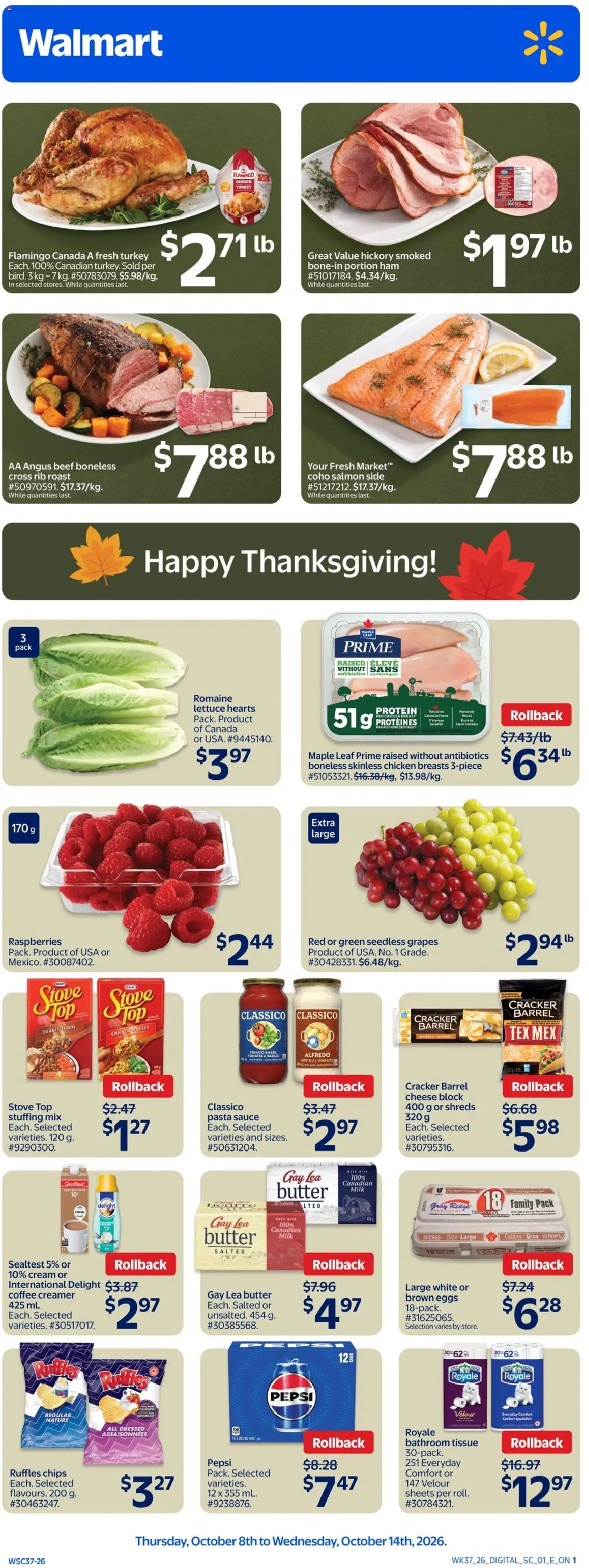 Preview of leaflet Walmart weekly flyer from shop Walmart is valid from Oct 08, 2026