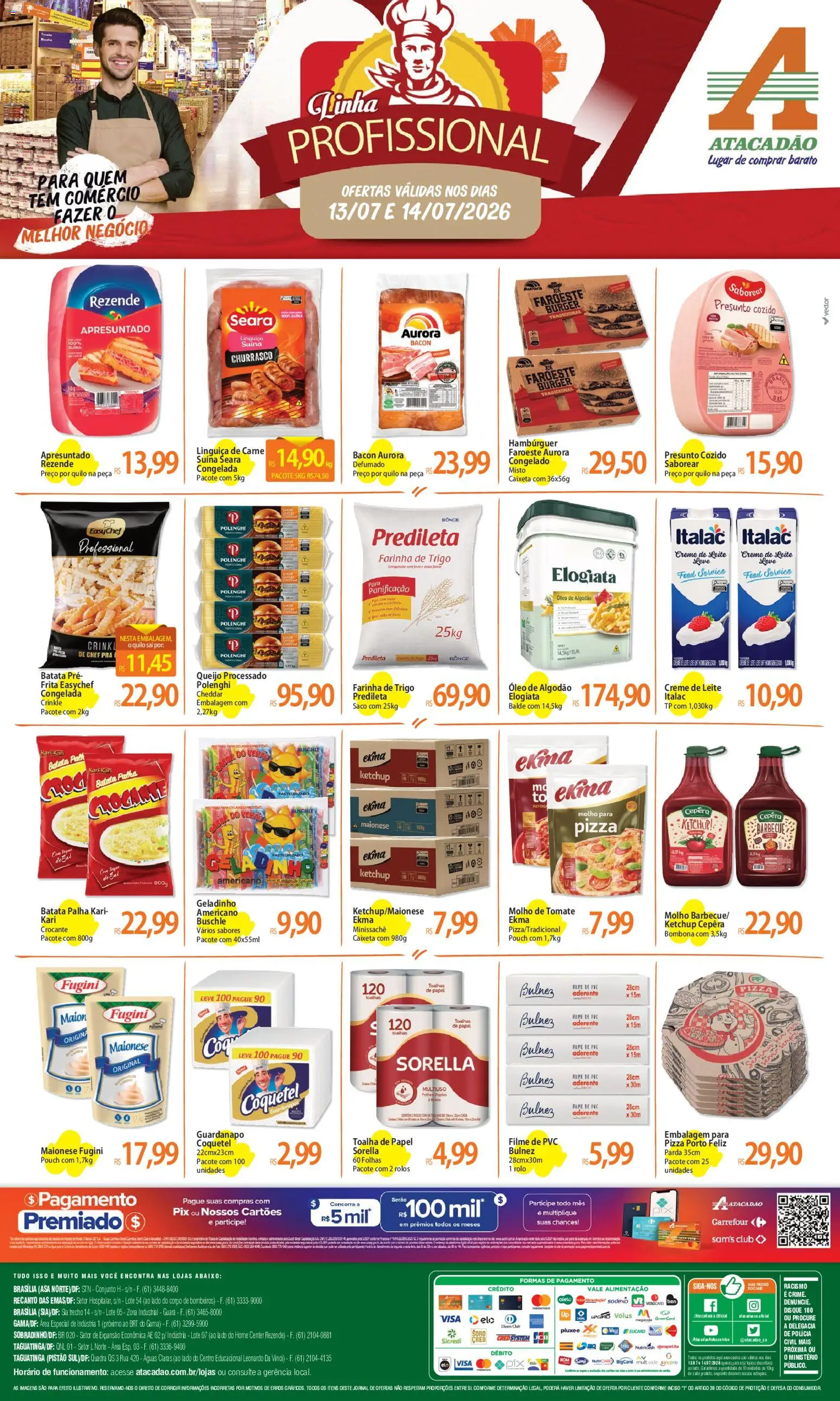 Pré-Visualização do folheto "Atacadão ofertas - DF" da loja Atacadão válido a partir de 13/07/2026