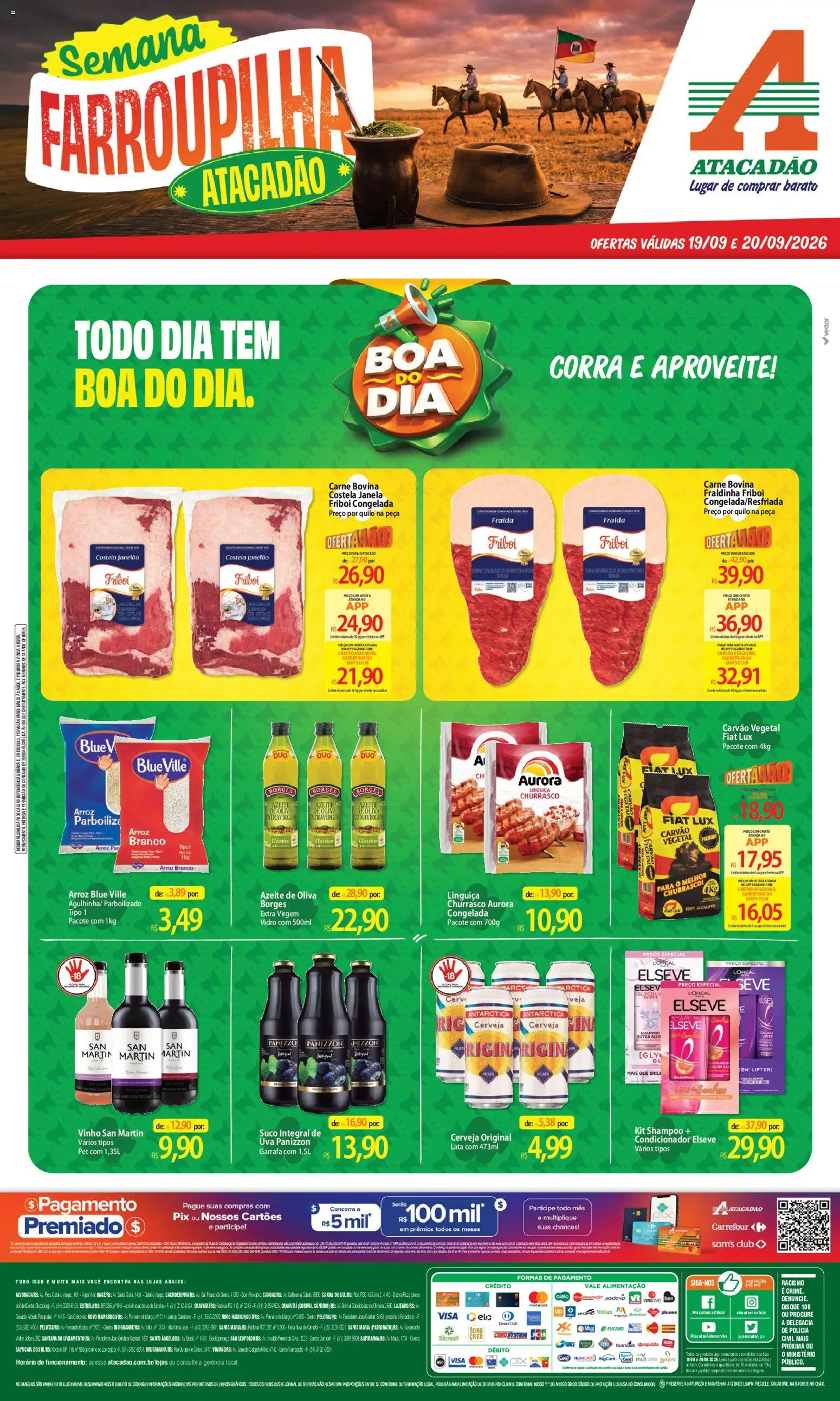 Pré-Visualização do folheto "Atacadão ofertas - RS" da loja Atacadão válido a partir de 19/09/2026