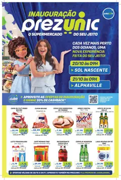 Pré-Visualização do folheto "Prezunic ofertas Inauguração" da loja Prezunic válido a partir de 20/10/2026