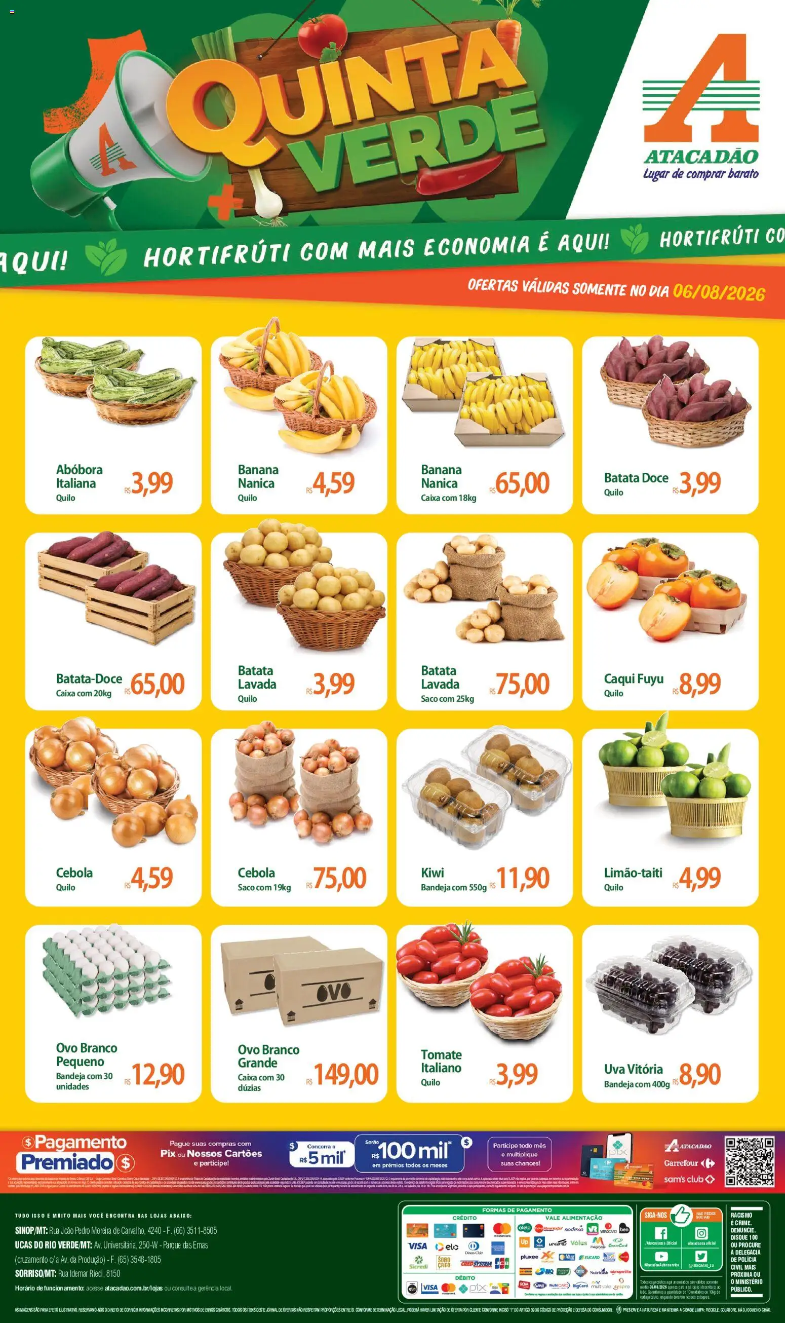 Pré-Visualização do folheto "Atacadão ofertas - MT" da loja Atacadão válido a partir de 06/08/2026