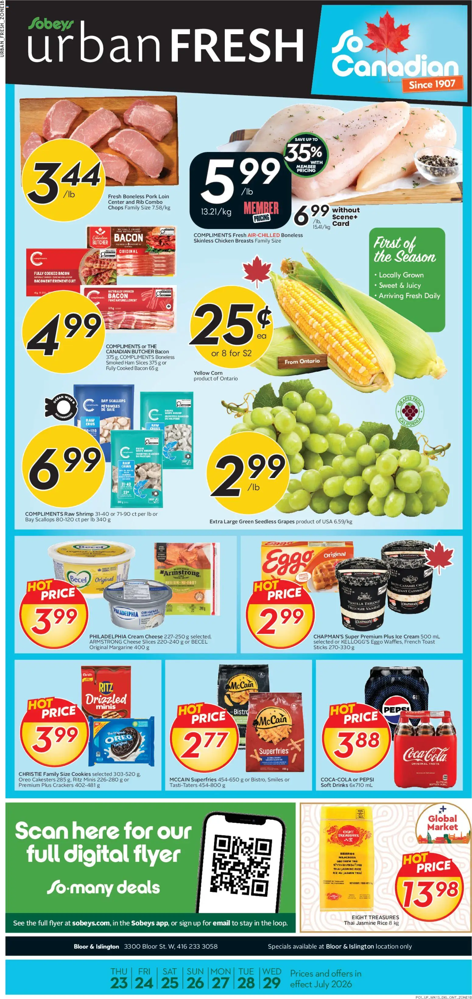 Preview of leaflet Sobeys weekly flyer / circulaire from shop Sobeys is valid from Jul 23, 2026