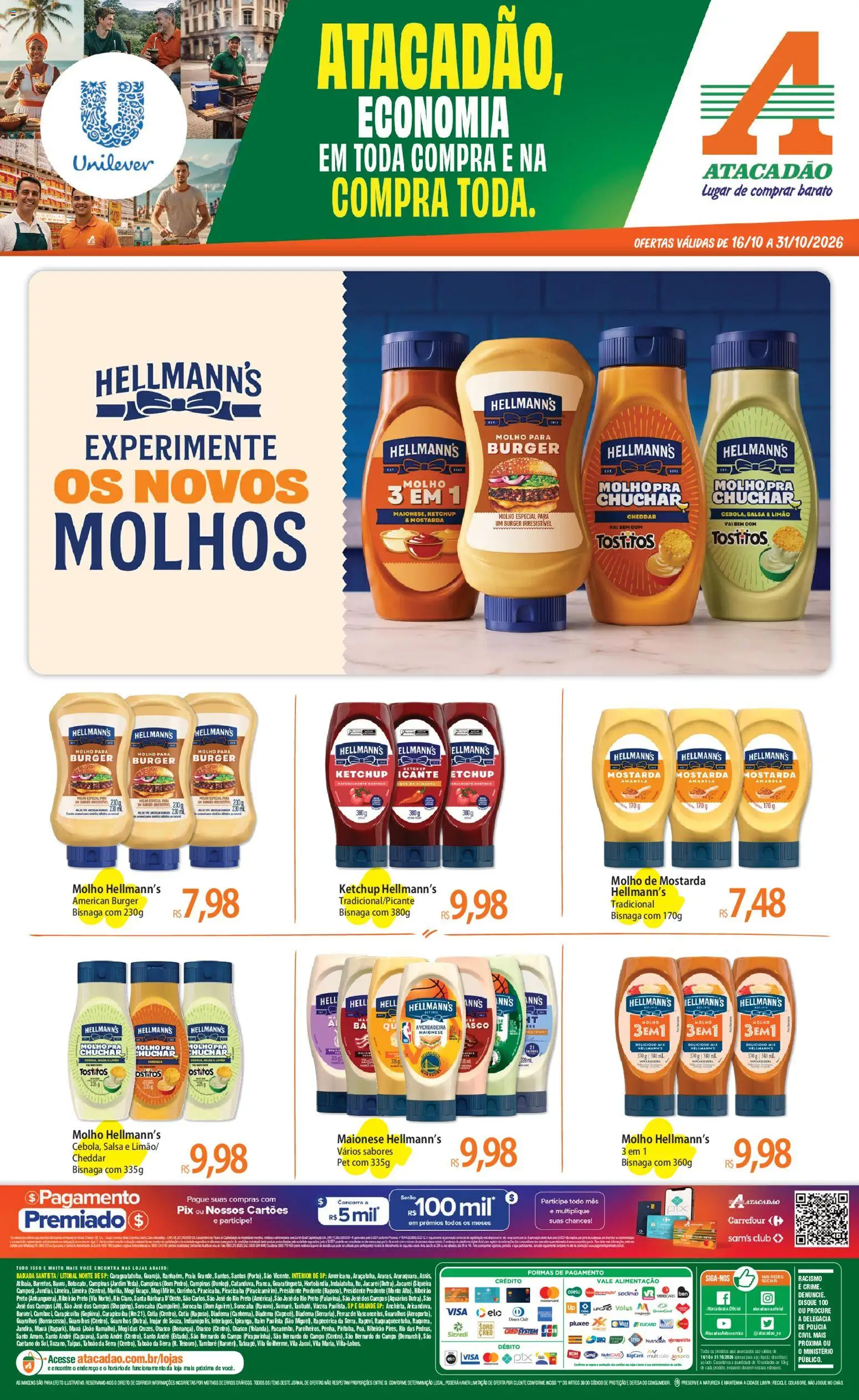 Pré-Visualização do folheto "Atacadão ofertas - SP" da loja Atacadão válido a partir de 16/10/2026