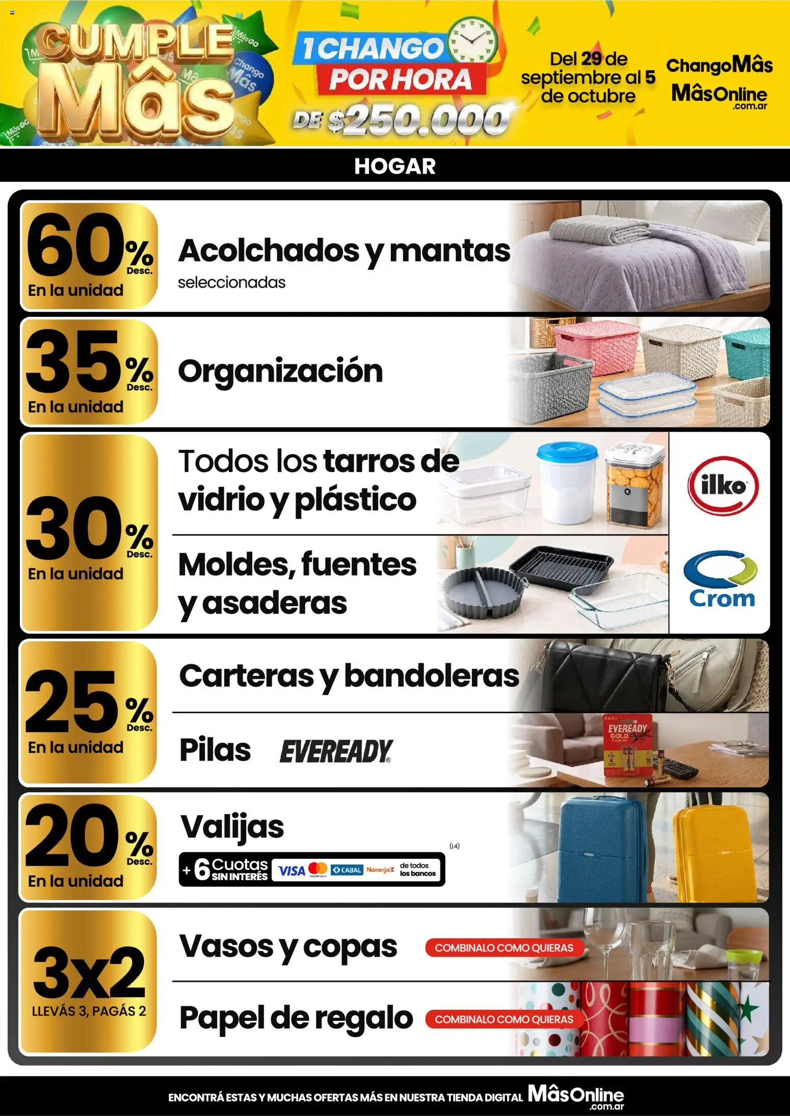 Vista previa del folleto de la tienda Changomas válido desde el 29/09/2026 