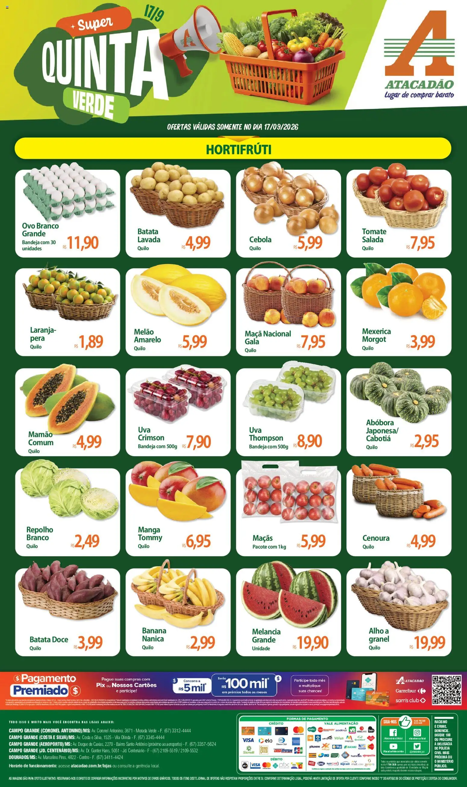 Pré-Visualização do folheto "Atacadão ofertas - MS" da loja Atacadão válido a partir de 17/09/2026