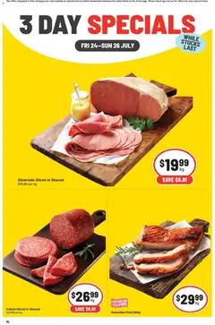 Preview of catalogue IGA 3 Day Specials NSW from shop IGA valid 24/07/2026