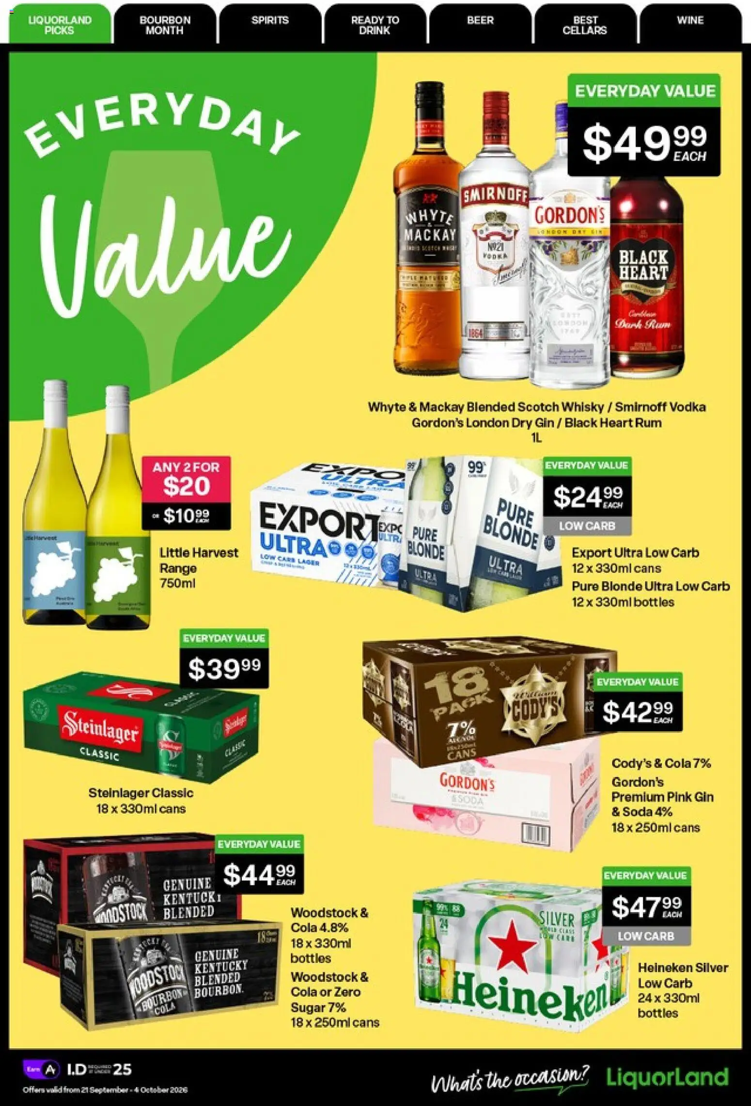 Preview of catalogue Liquorland catalogue from shop Liquorland valid 21 Sept 2026