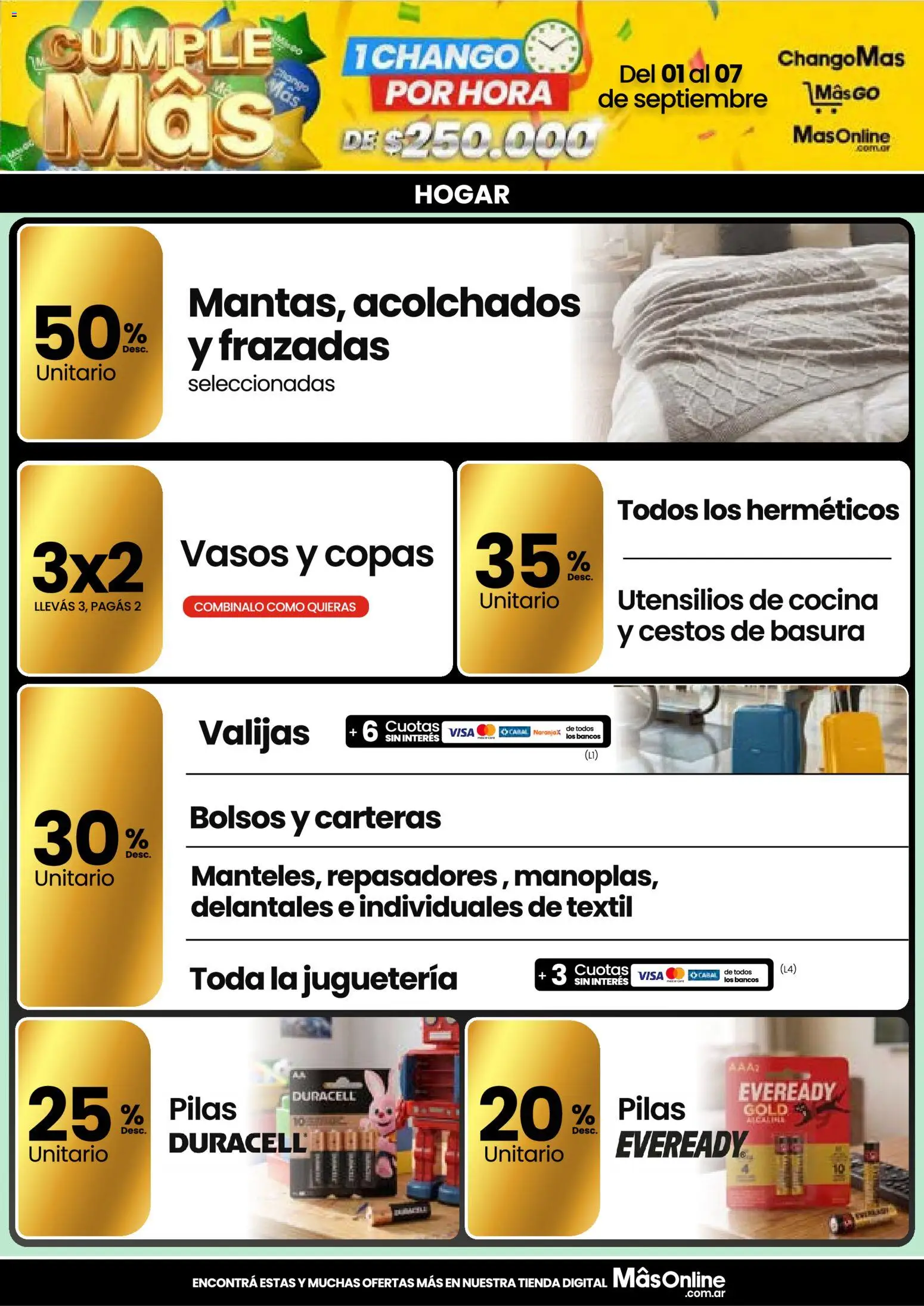 Vista previa del folleto de la tienda Changomas válido desde el 01/09/2026 