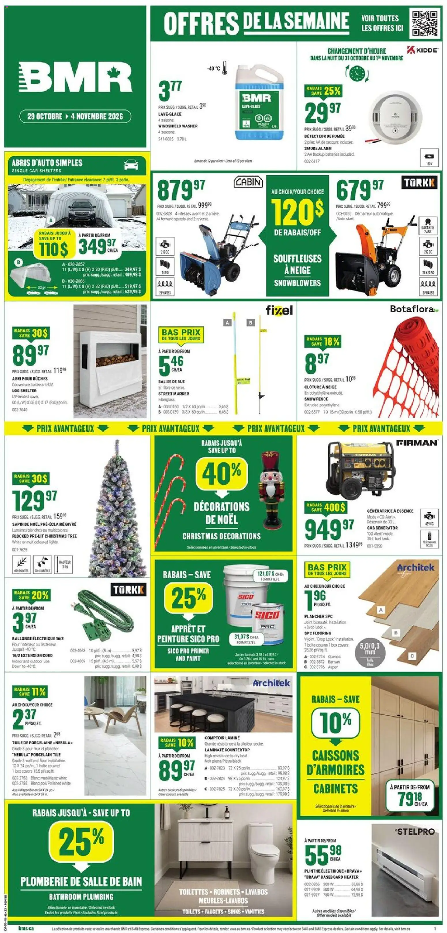 Preview of leaflet BMR weekly flyer / circulaire from shop BMR is valid from Oct 29, 2026