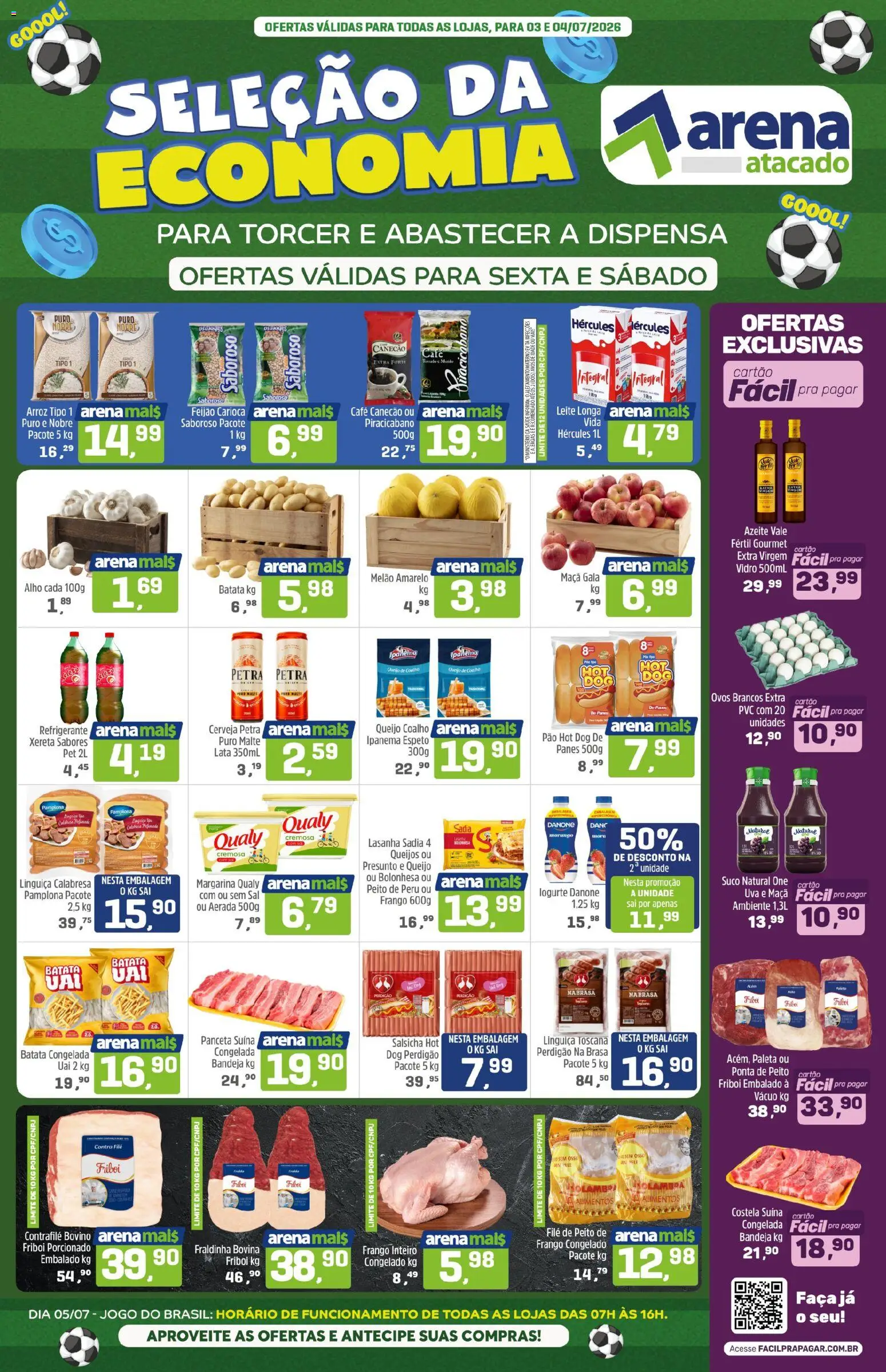 Pré-Visualização do folheto "Arena Atacado - Ofertas da semana" da loja Arena Atacado válido a partir de 03/07/2026